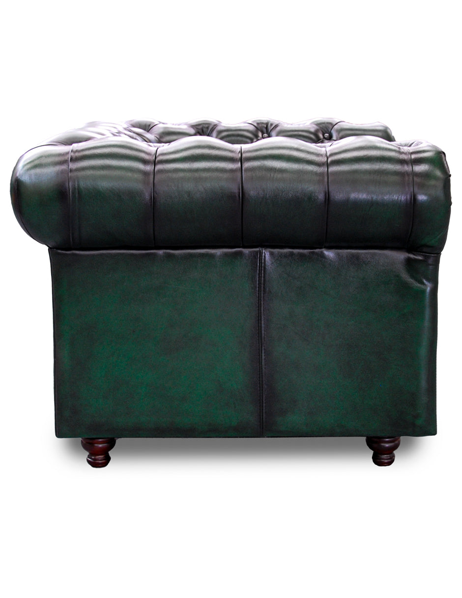 Sillón Individual de Piel Genuina 100%, Mod. Chesterfield, 1 Plazas.