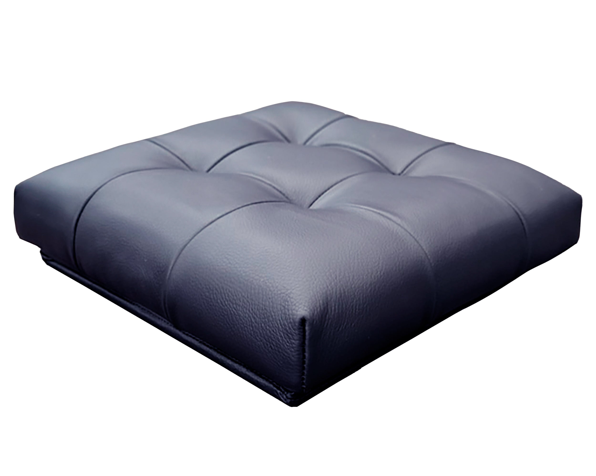 Taburete Plegable, ottoman, banco de piel genuina con almacenamiento 40 x 40cm