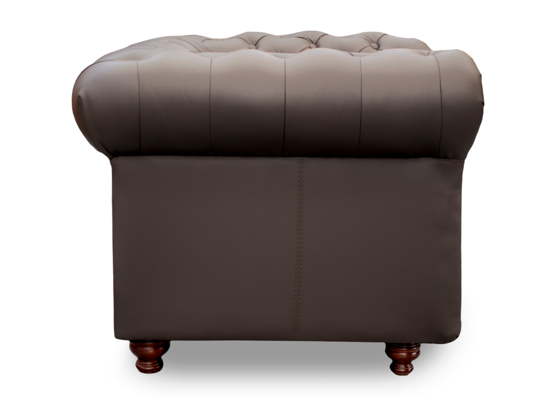 Sillón Individual de Piel Genuina Mod. Chesterfield 1 Plaza