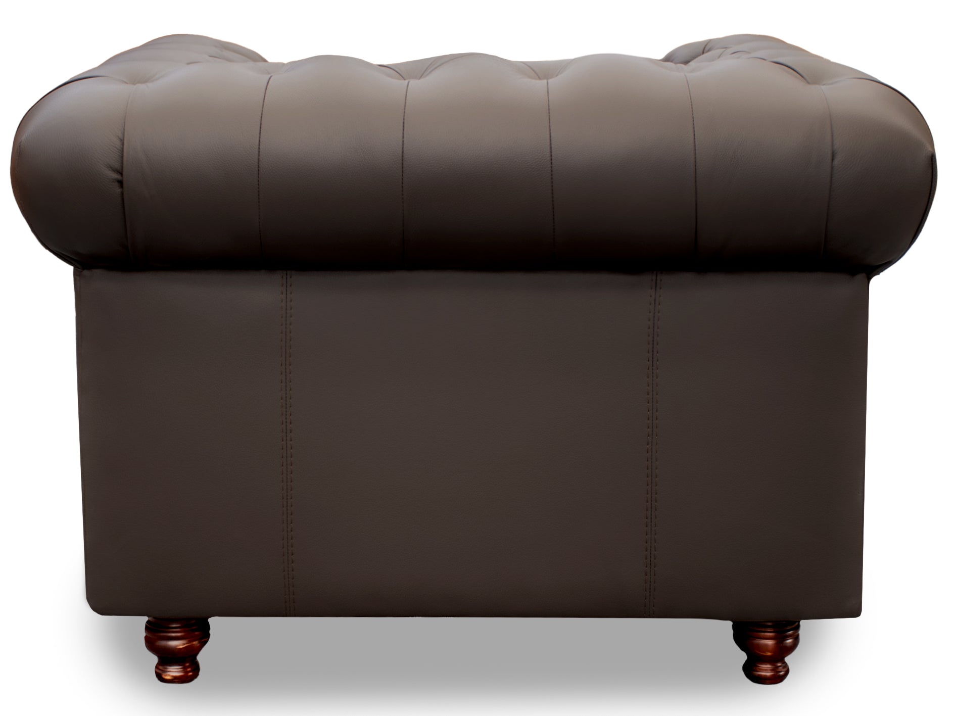 Sillón Individual de Piel Genuina Mod. Chesterfield 1 Plaza