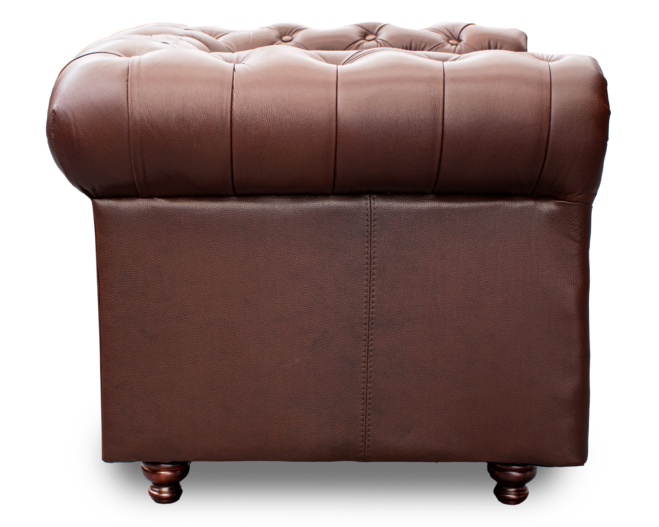 Sillón Individual de Piel Genuina Mod. Chesterfield 1 Plaza