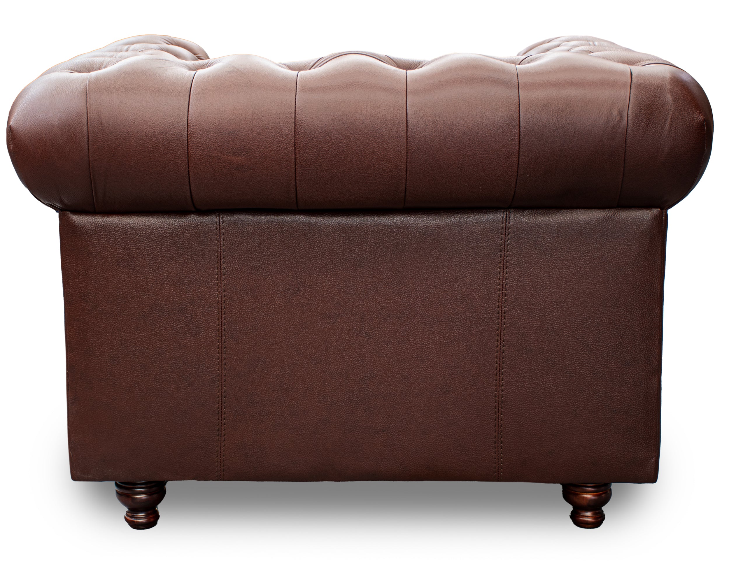 Sillón Individual de Piel Genuina Mod. Chesterfield 1 Plaza