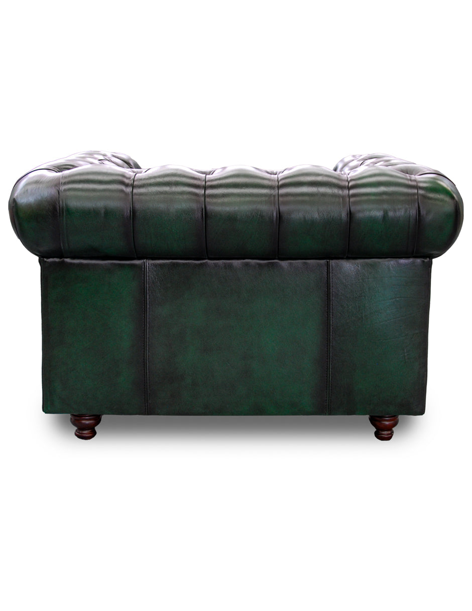 Sillón Individual de Piel Genuina 100%, Mod. Chesterfield, 1 Plazas.