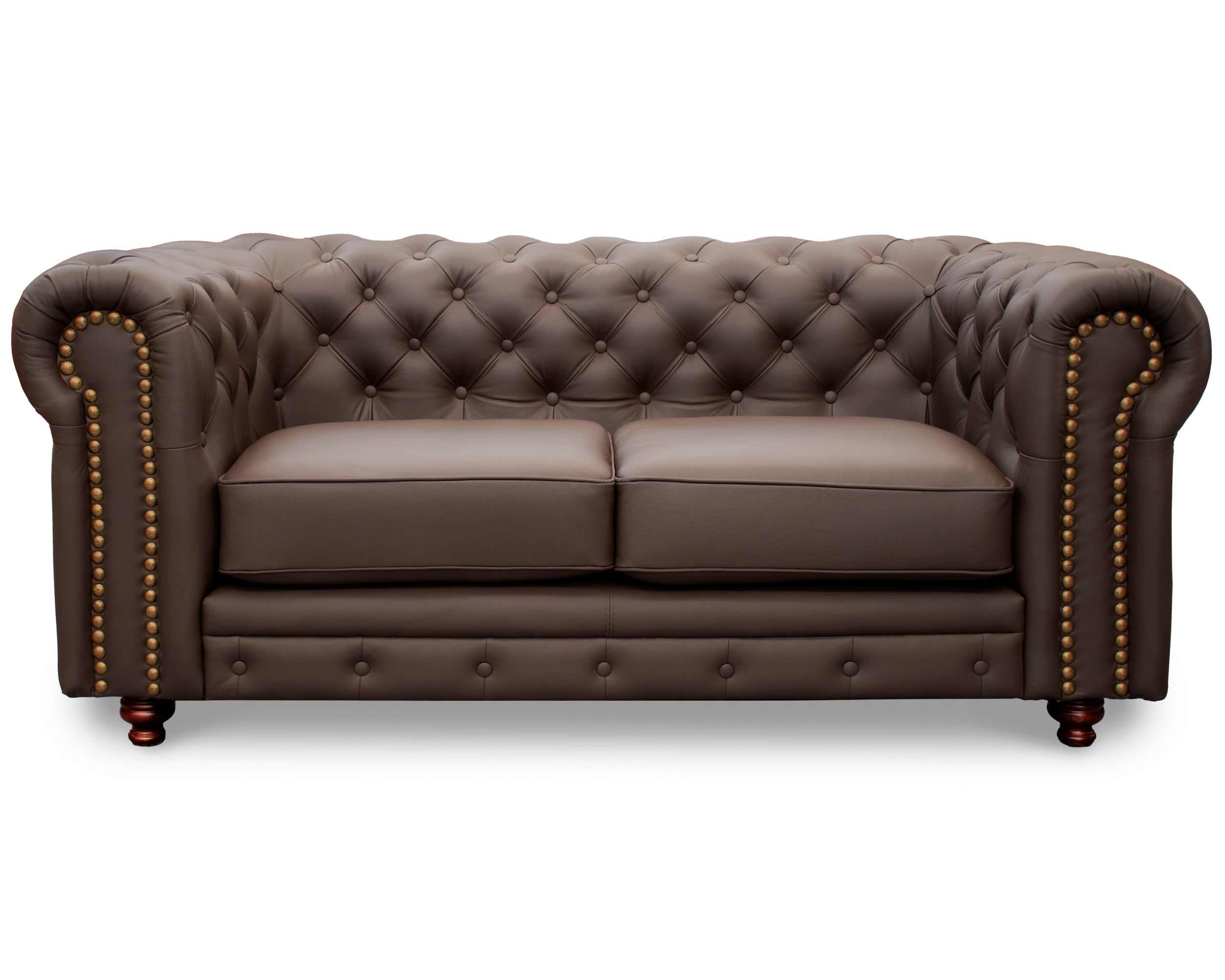 Love seat de Piel Genuina Mod. Chesterfield 2 plazas
