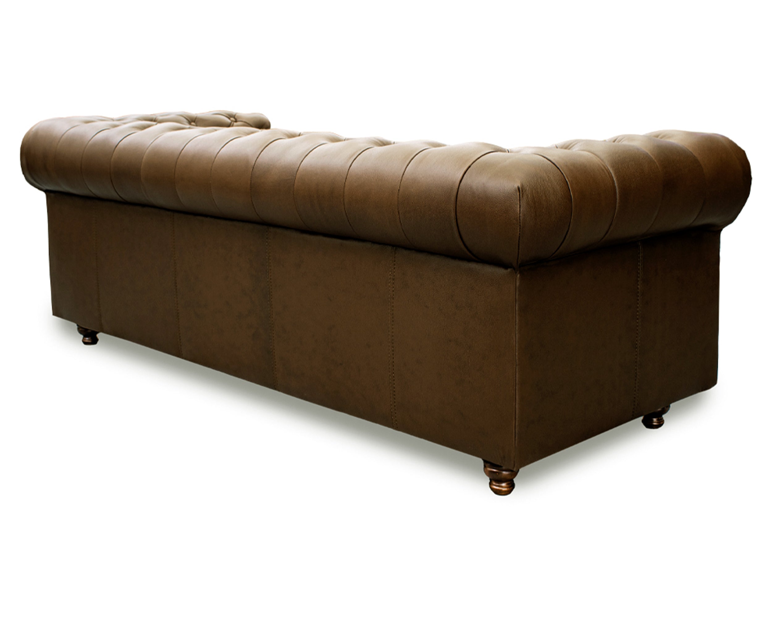Sofá de Piel Genuina 100%, Mod. Chesterfield, 3 Plazas.