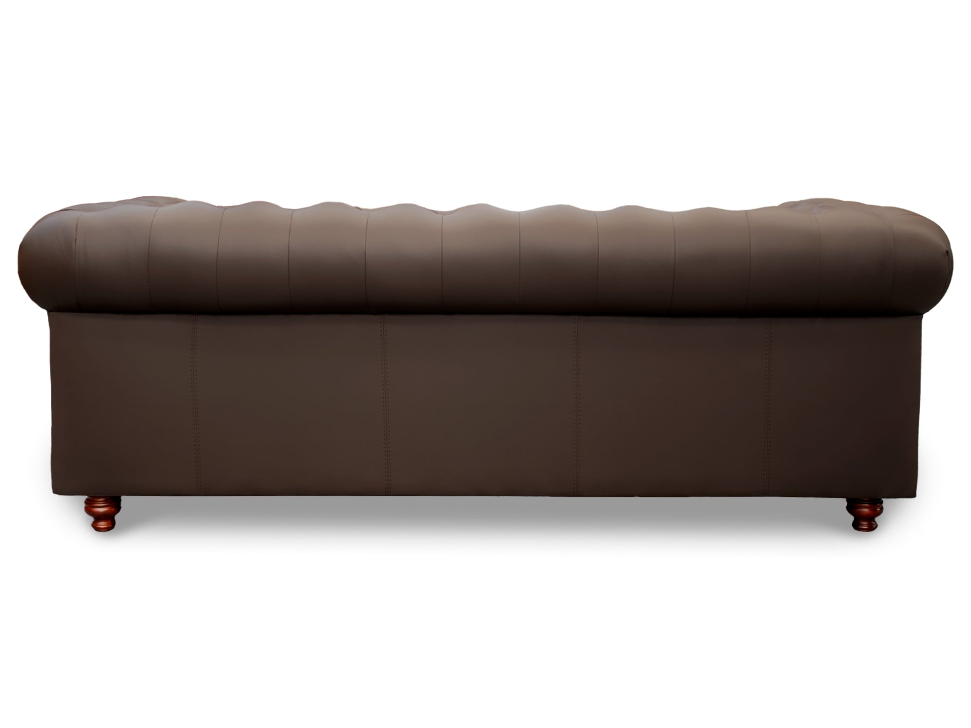Sala de Piel Genuina Sofá y Love Seat, Mod. Chesterfield, dos piezas, 5 plazas.