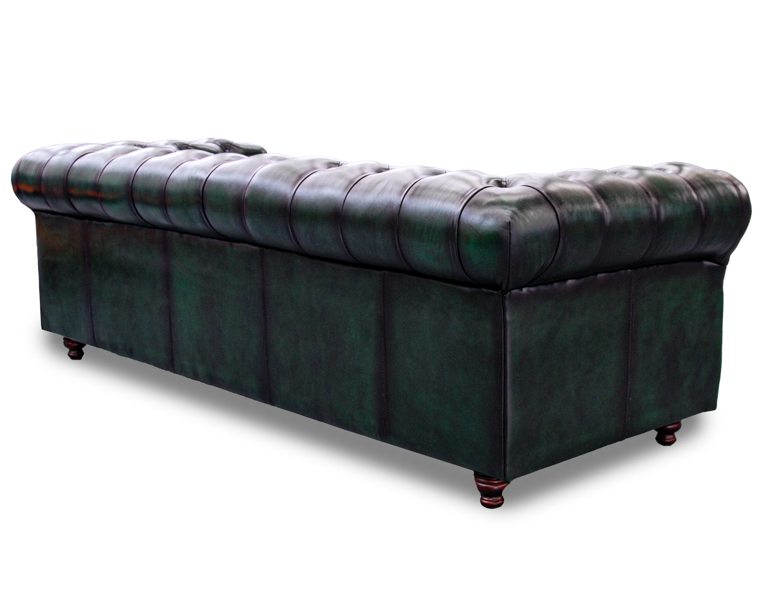 Sofá de de Piel Genuina 100%, Mod. Chesterfield Deslavado