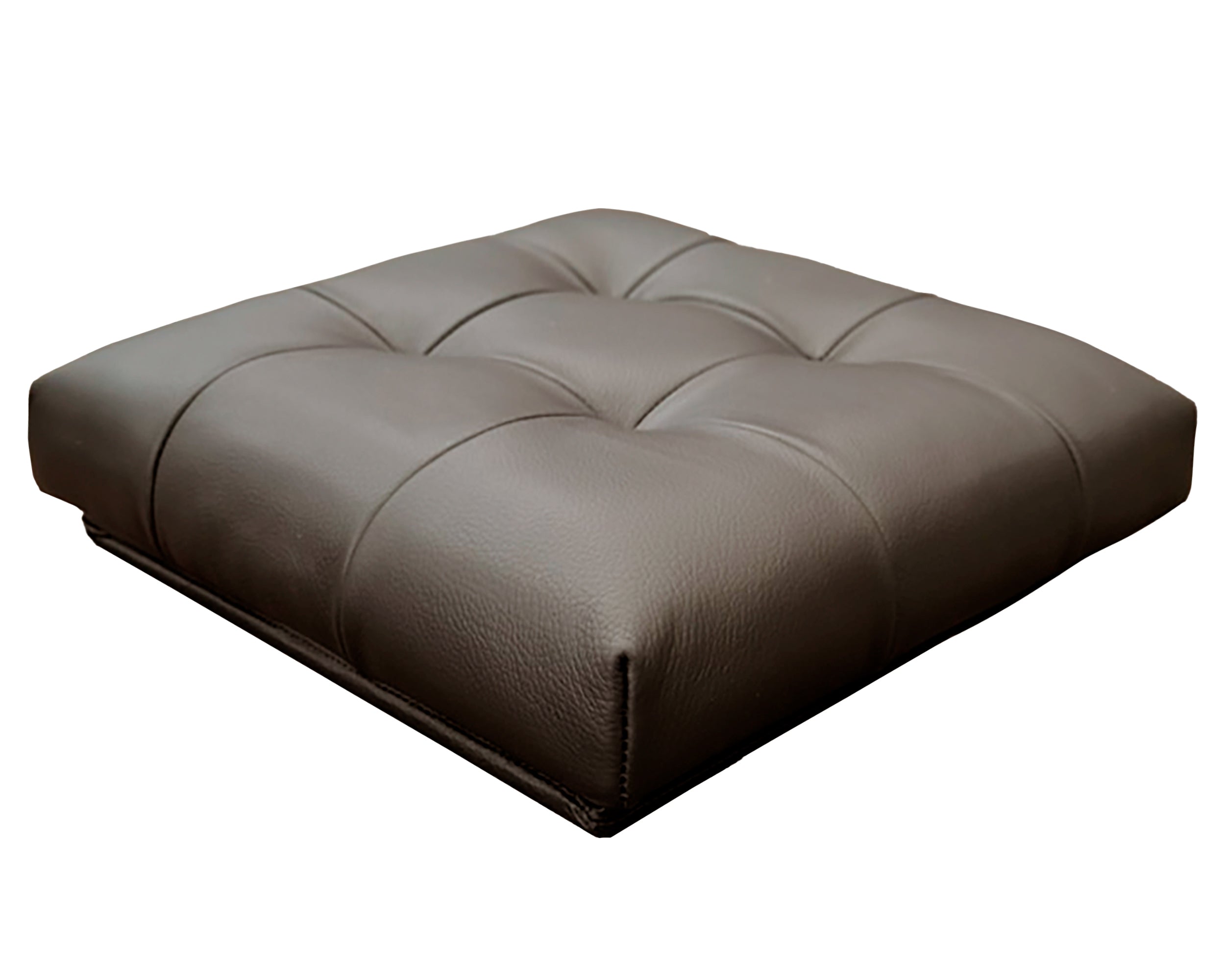 Taburete Plegable, ottoman, banco de piel genuina con almacenamiento 40 x 40cm