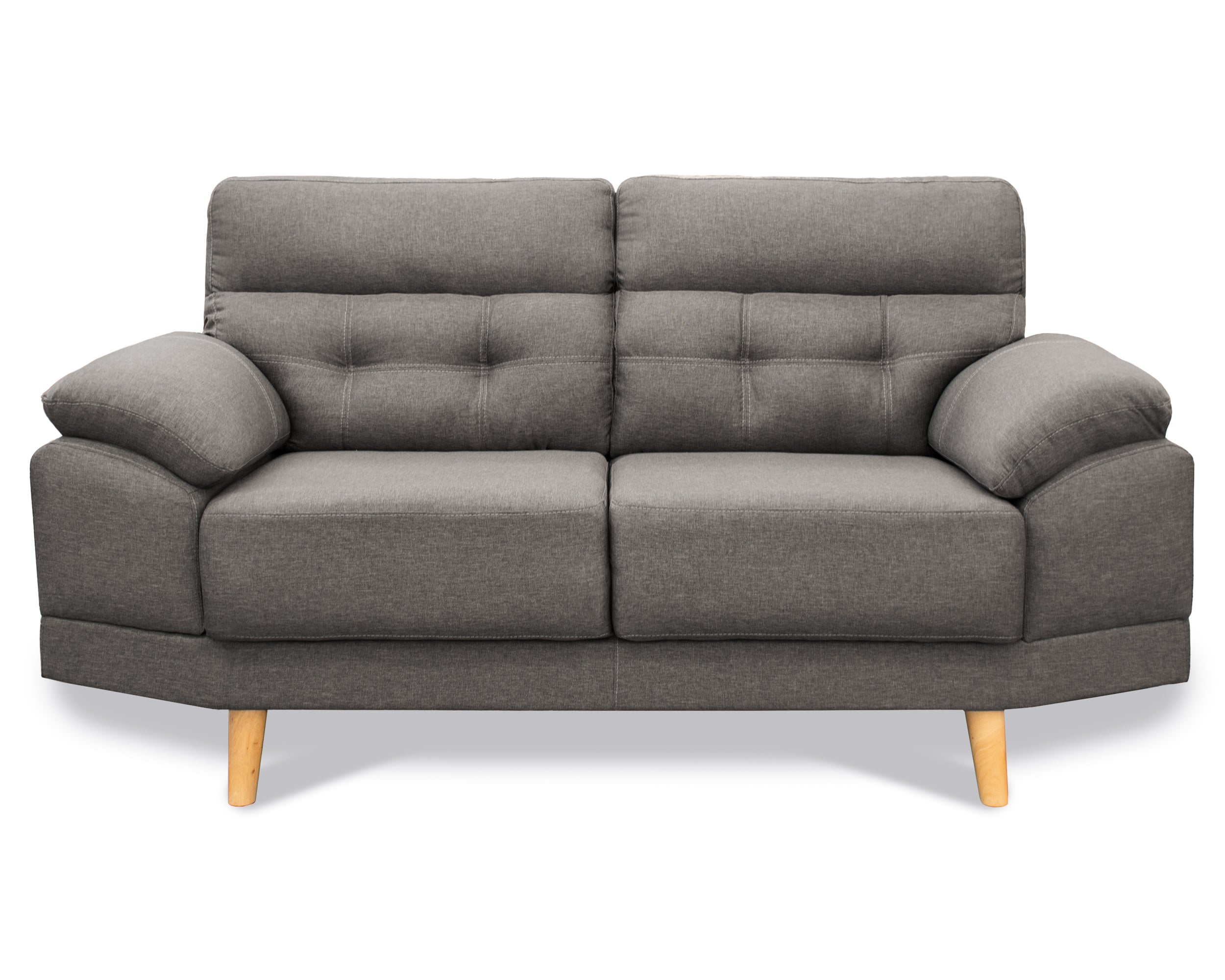 Sala tela de Lino, Sofá y Love Seat, Mod. Dublin, dos piezas, 5 plazas.