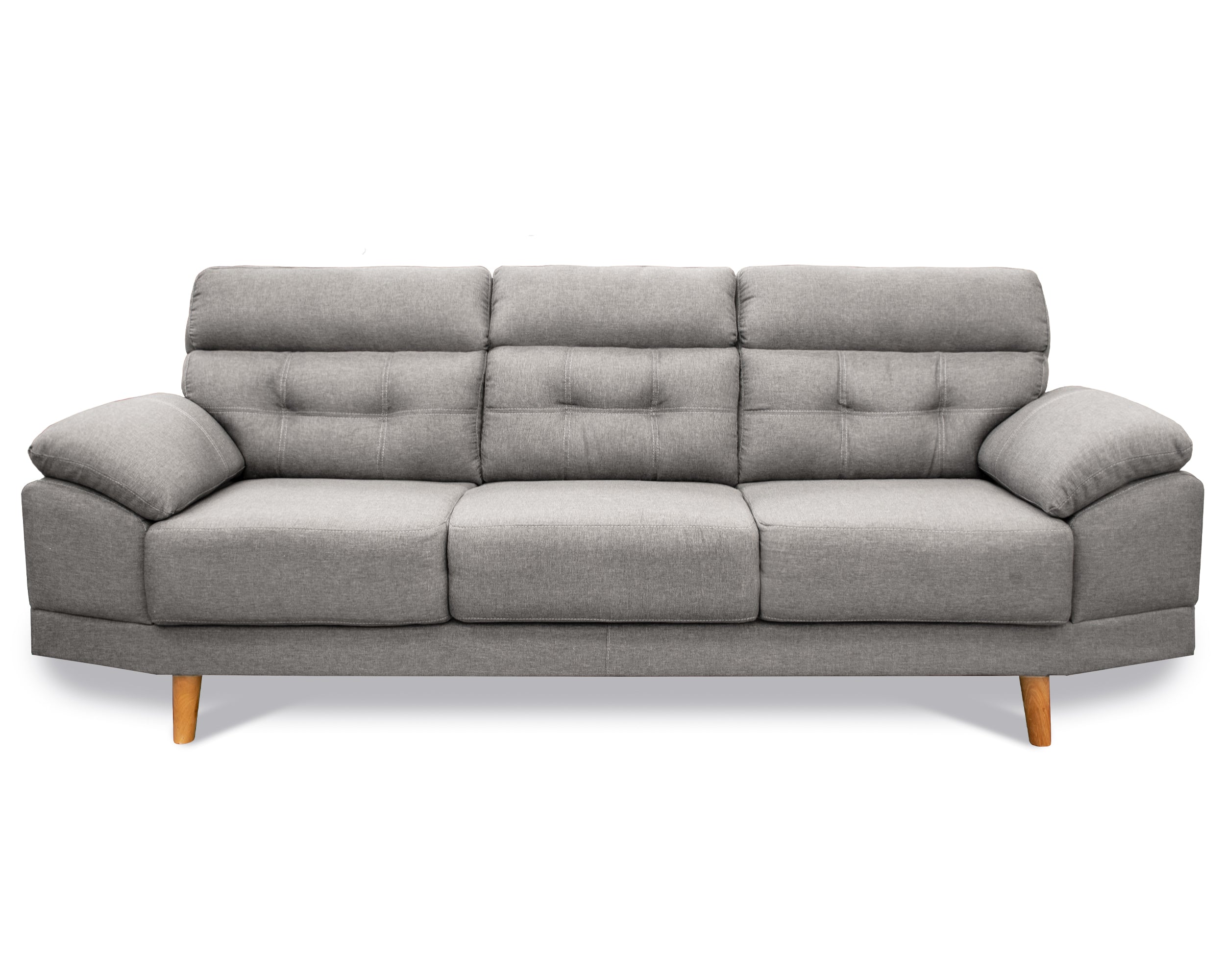 Sala tela de Lino, Sofá y Love Seat, Mod. Dublin, dos piezas, 5 plazas.