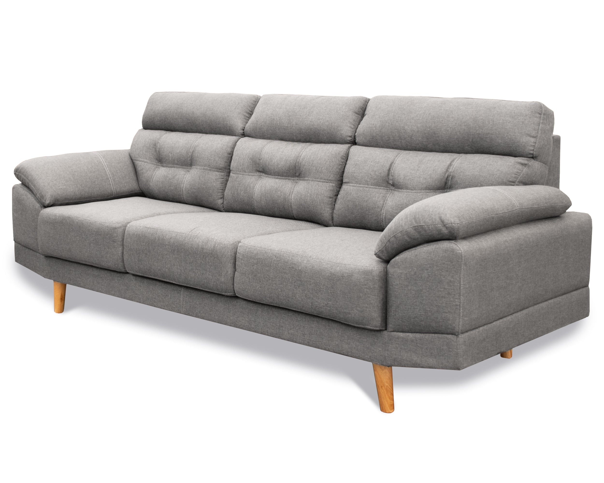 Sala tela de Lino, Sofá y Love Seat, Mod. Dublin, dos piezas, 5 plazas.