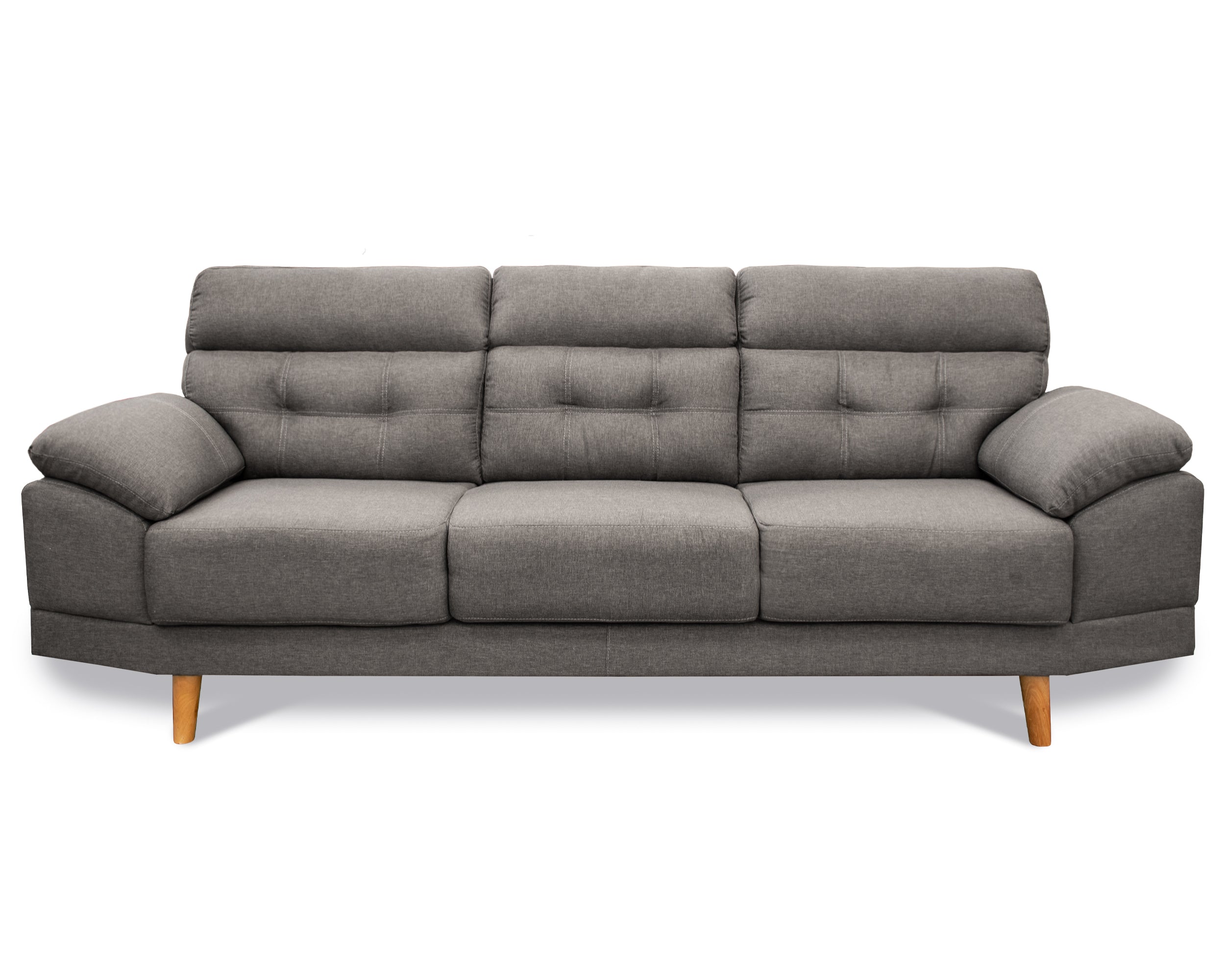 Sala tela de Lino, Sofá y Love Seat, Mod. Dublin, dos piezas, 5 plazas.
