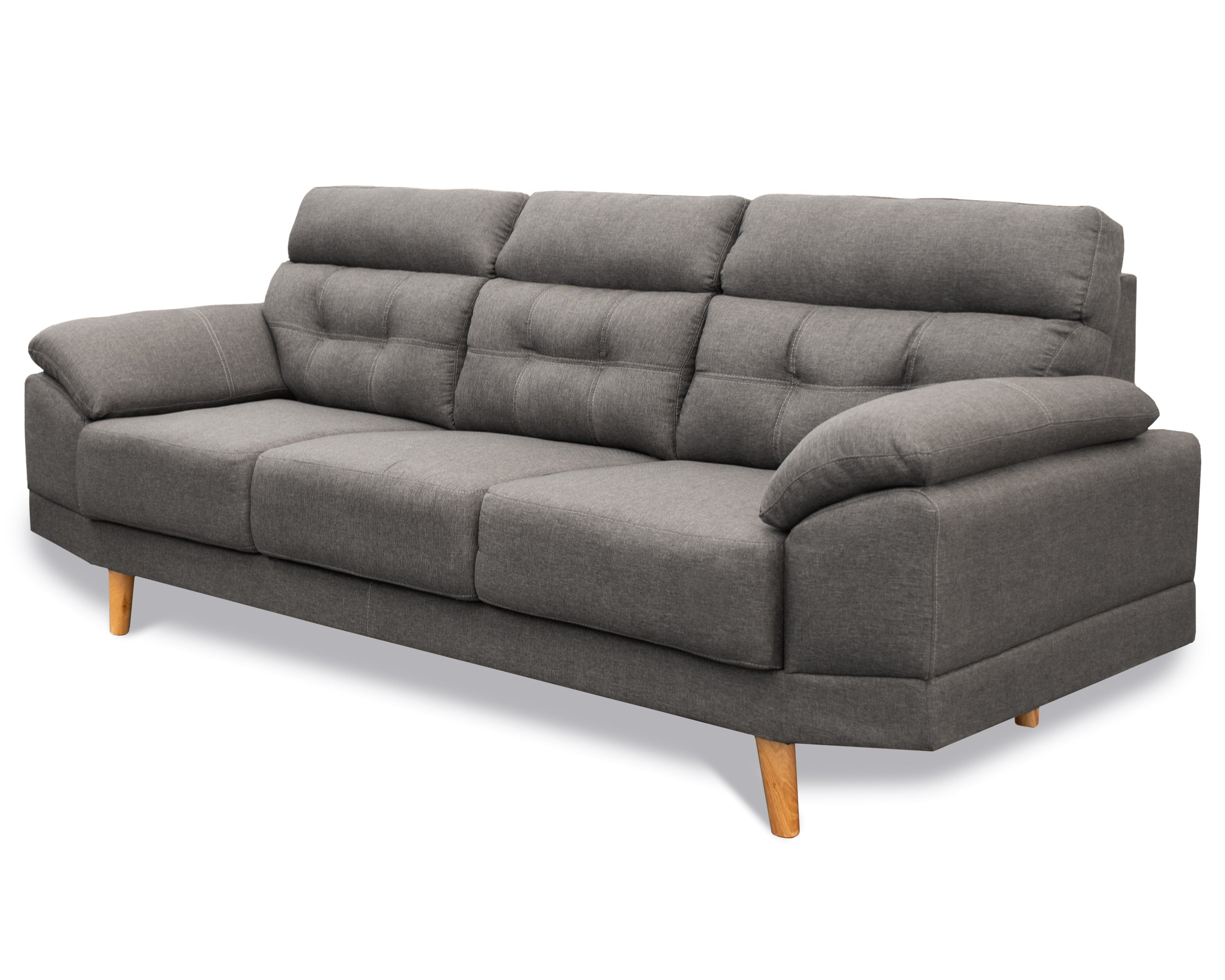 Sala tela de Lino, Sofá y Love Seat, Mod. Dublin, dos piezas, 5 plazas.