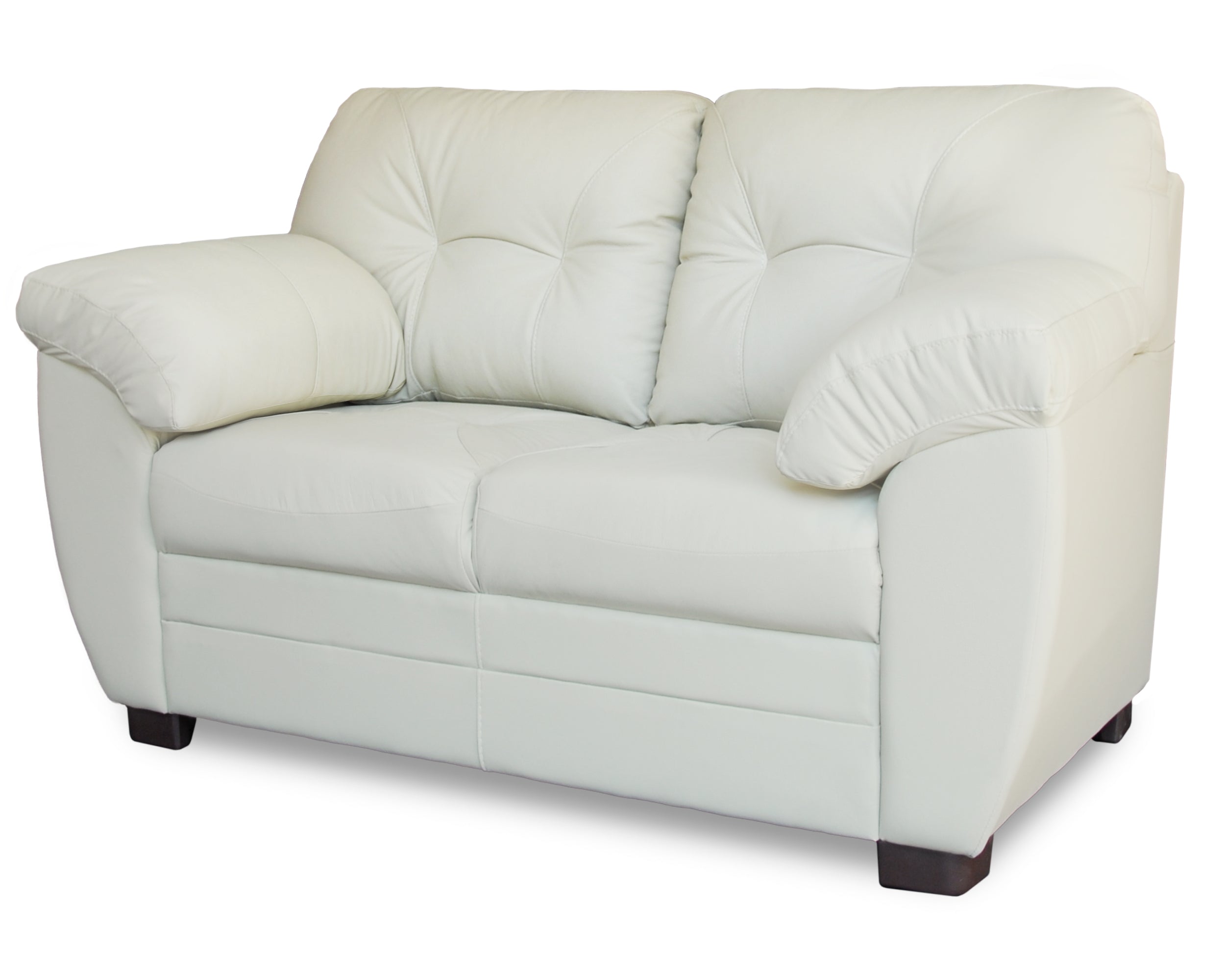 Sala de Piel Genuina Sofá y Love Seat, Mod. Derby, dos piezas, 5 plazas