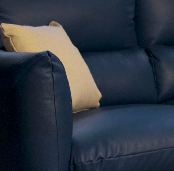 Sala de Piel Genuina Sofá y Love Seat, Mod. Padua, dos piezas, 5 plazas