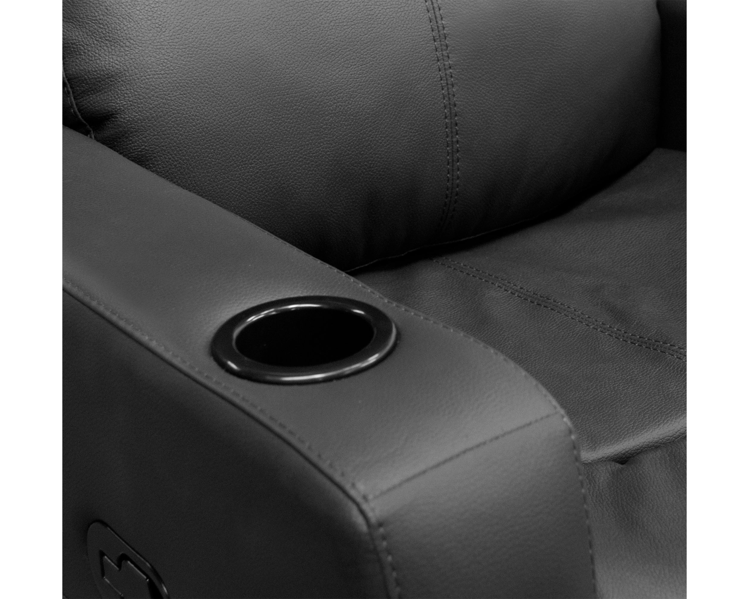Love Seat de Piel Genuina con Reclinables, Mod. Maxxy 2 plazas.