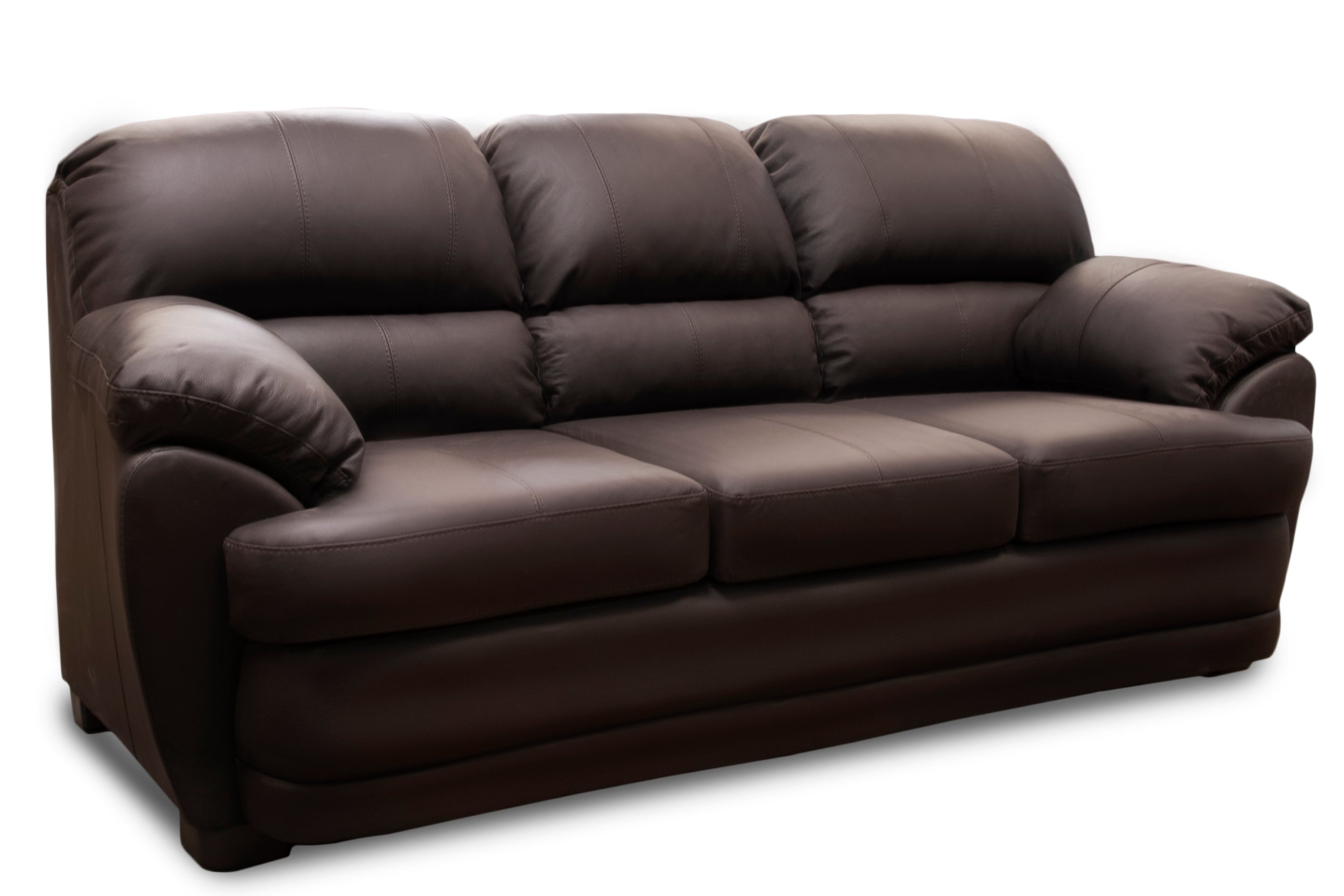 Sala de Piel Genuina Sofá y Love Seat, Mod. Florencia, dos piezas, 5 plazas