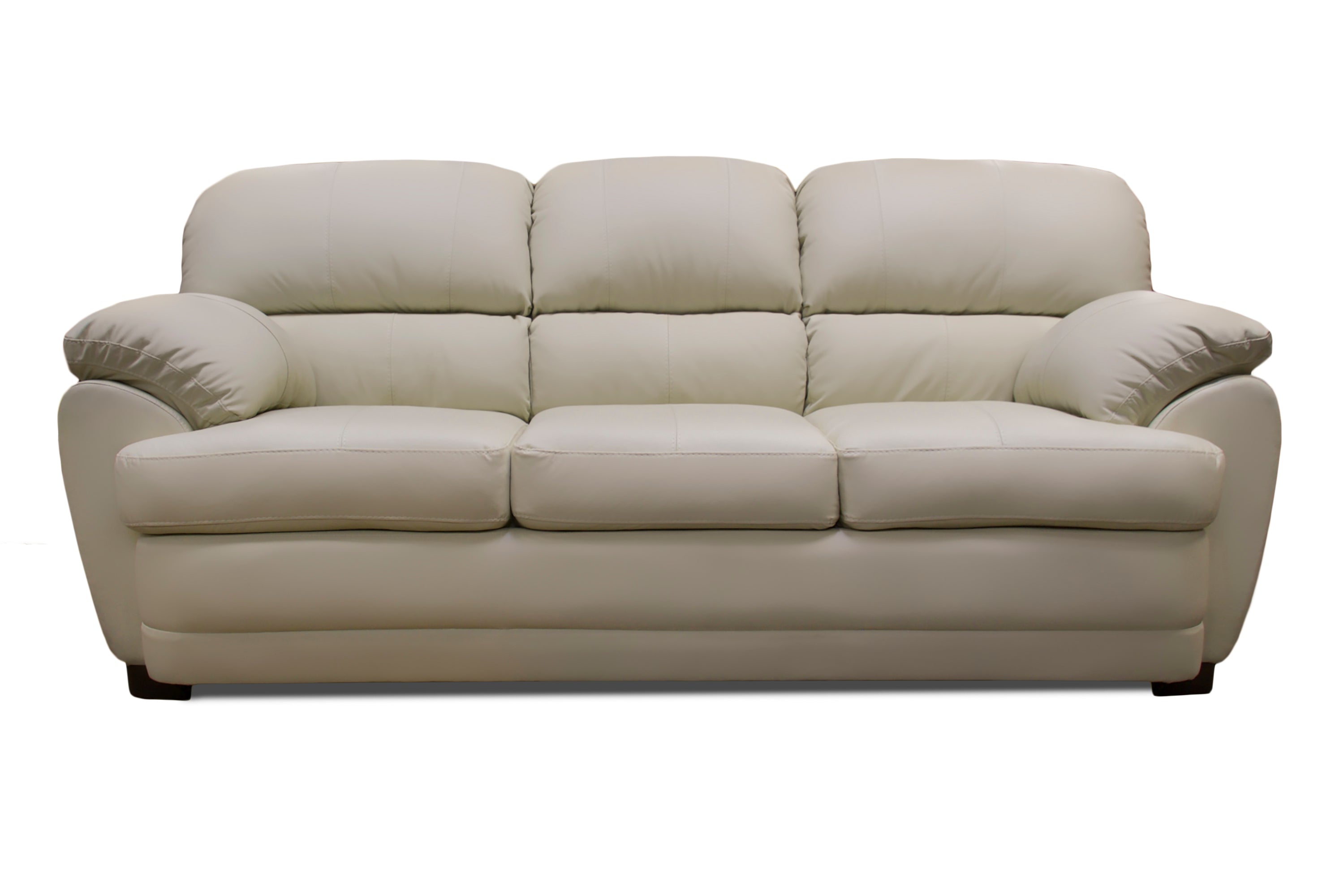 Sala de Piel Genuina Sofá y Love Seat, Mod. Florencia, dos piezas, 5 plazas