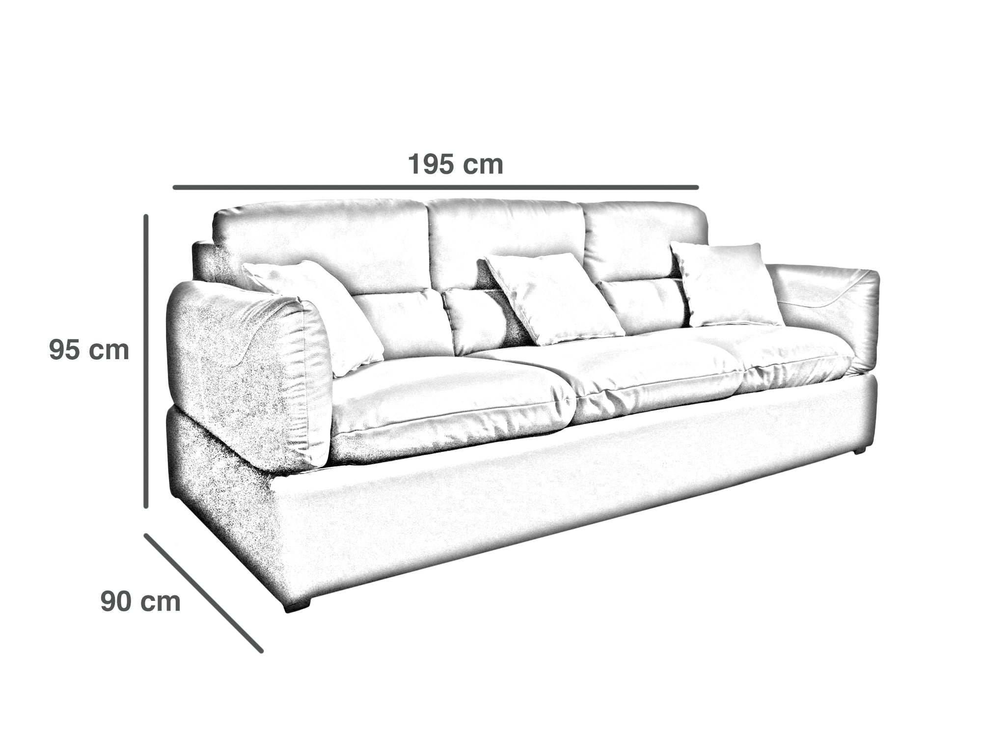 Sala de Piel Genuina Sofá y Love Seat, Mod. Padua, dos piezas, 5 plazas