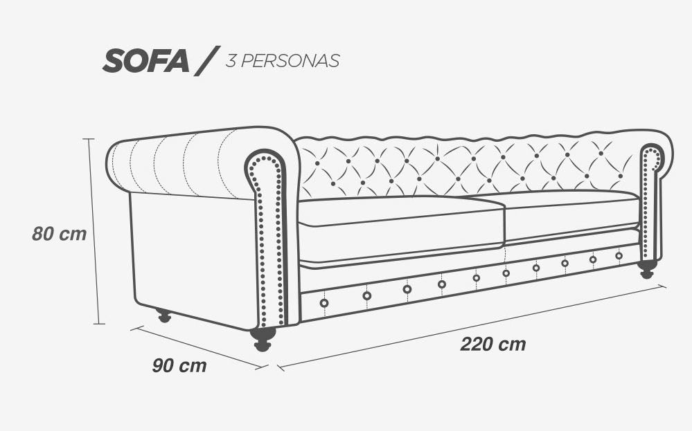 Sala de Piel Genuina Sofá y Love Seat, Mod. Chesterfield, dos piezas, 5 plazas.