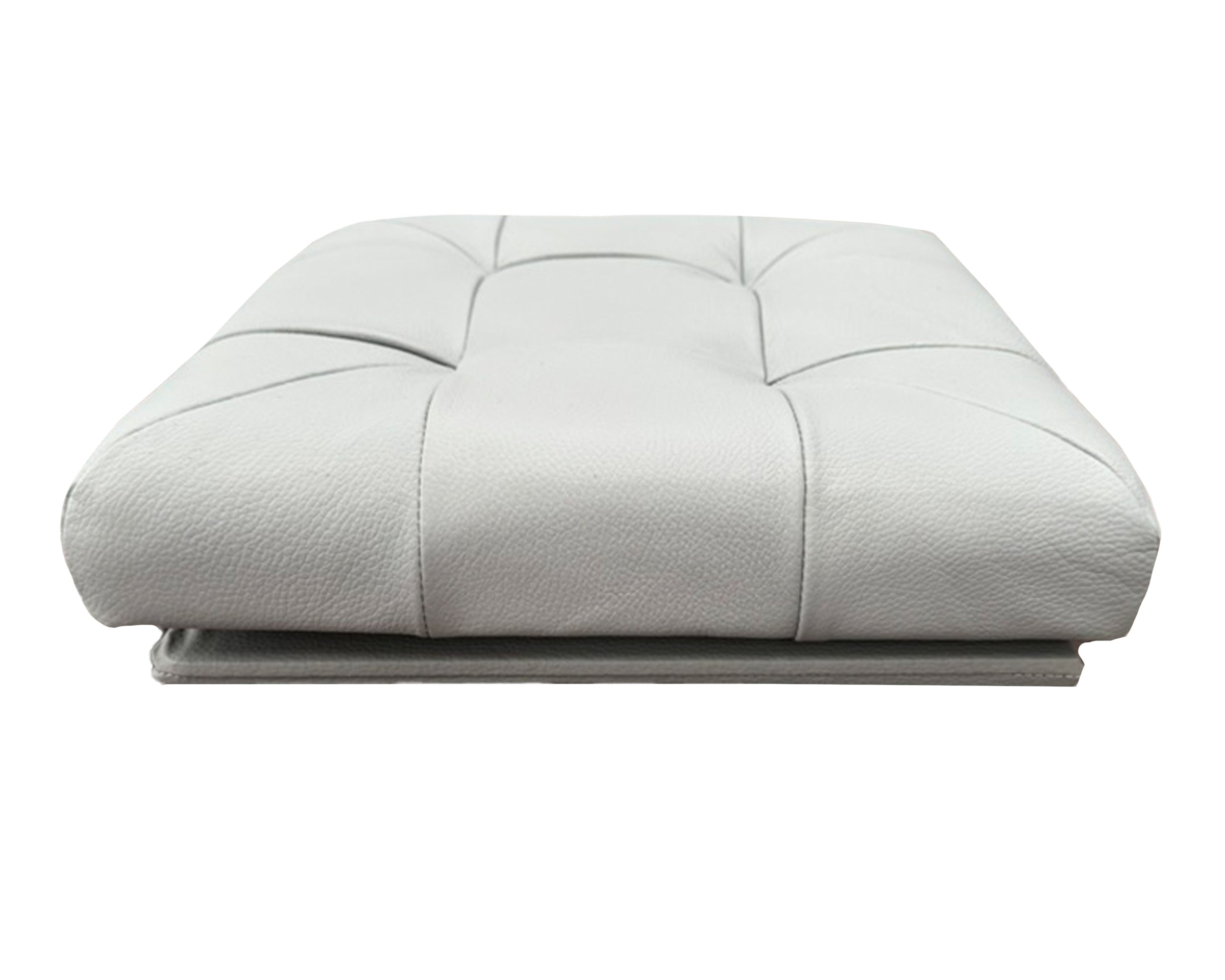 Taburete Plegable, ottoman, banco de piel genuina con almacenamiento 40 x 40cm