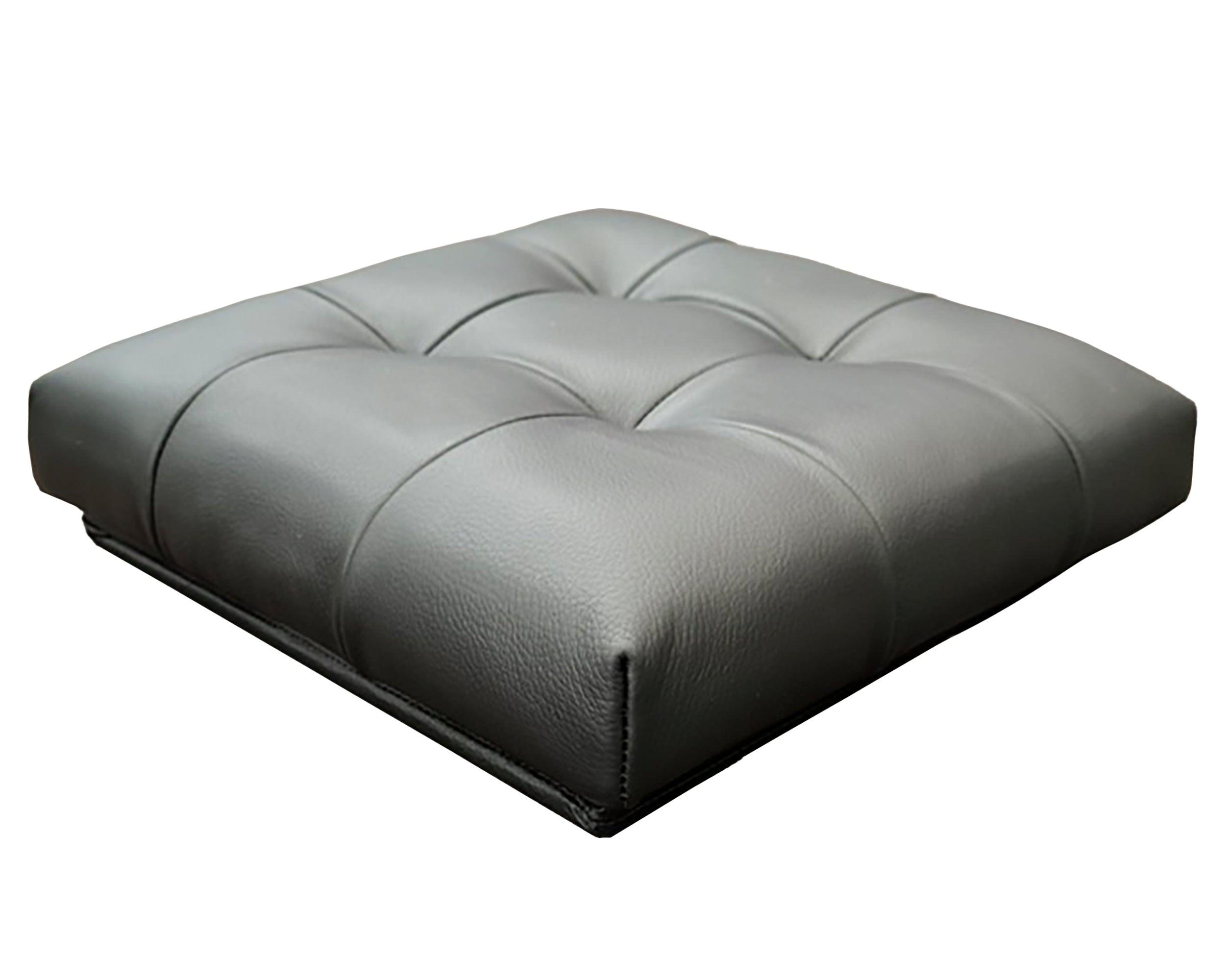 Taburete Plegable, ottoman, banco de piel genuina con almacenamiento 40 x 40cm