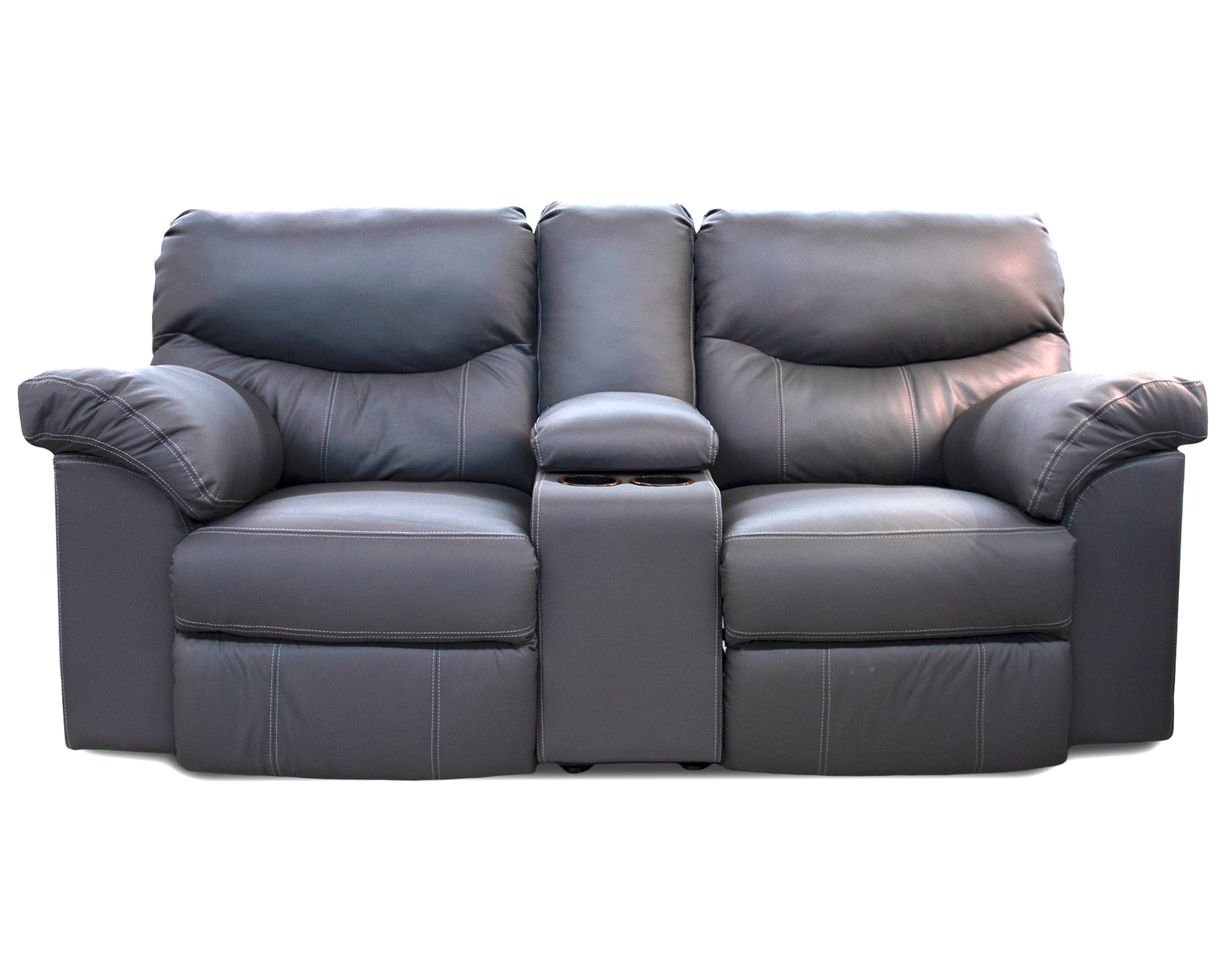 Love Seat Piel Genuina con Reclinables, Mod.Houston 2 plazas.