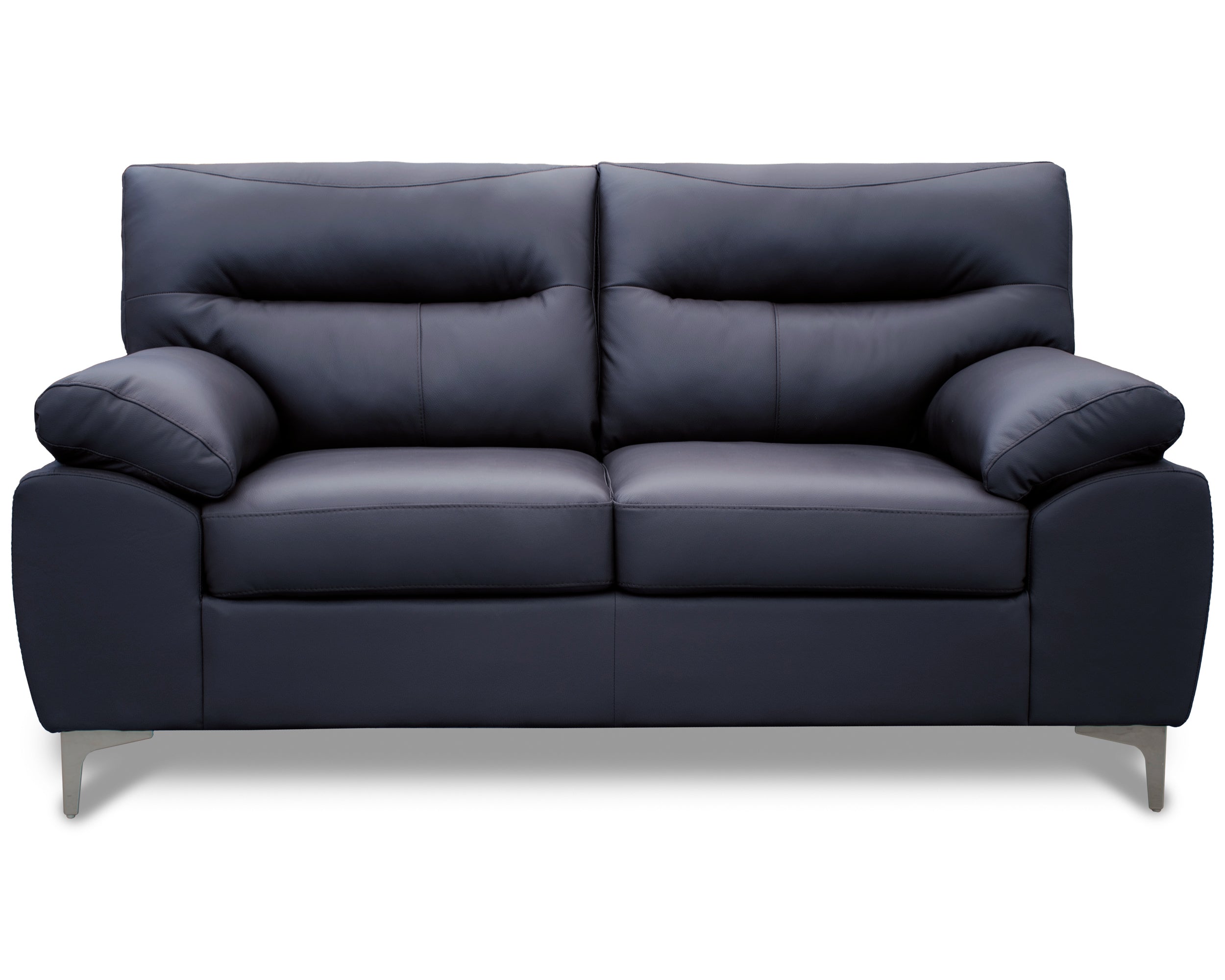 Sala de Piel Genuina Sofá y Love Seat, Mod. Isabela, dos piezas, 5 plazas.