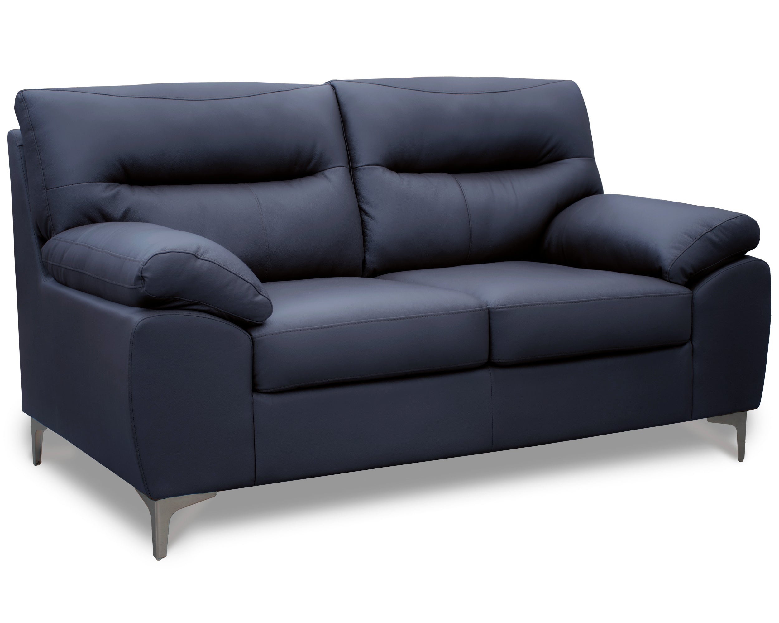 Sala de Piel Genuina Sofá y Love Seat, Mod. Isabela, dos piezas, 5 plazas.
