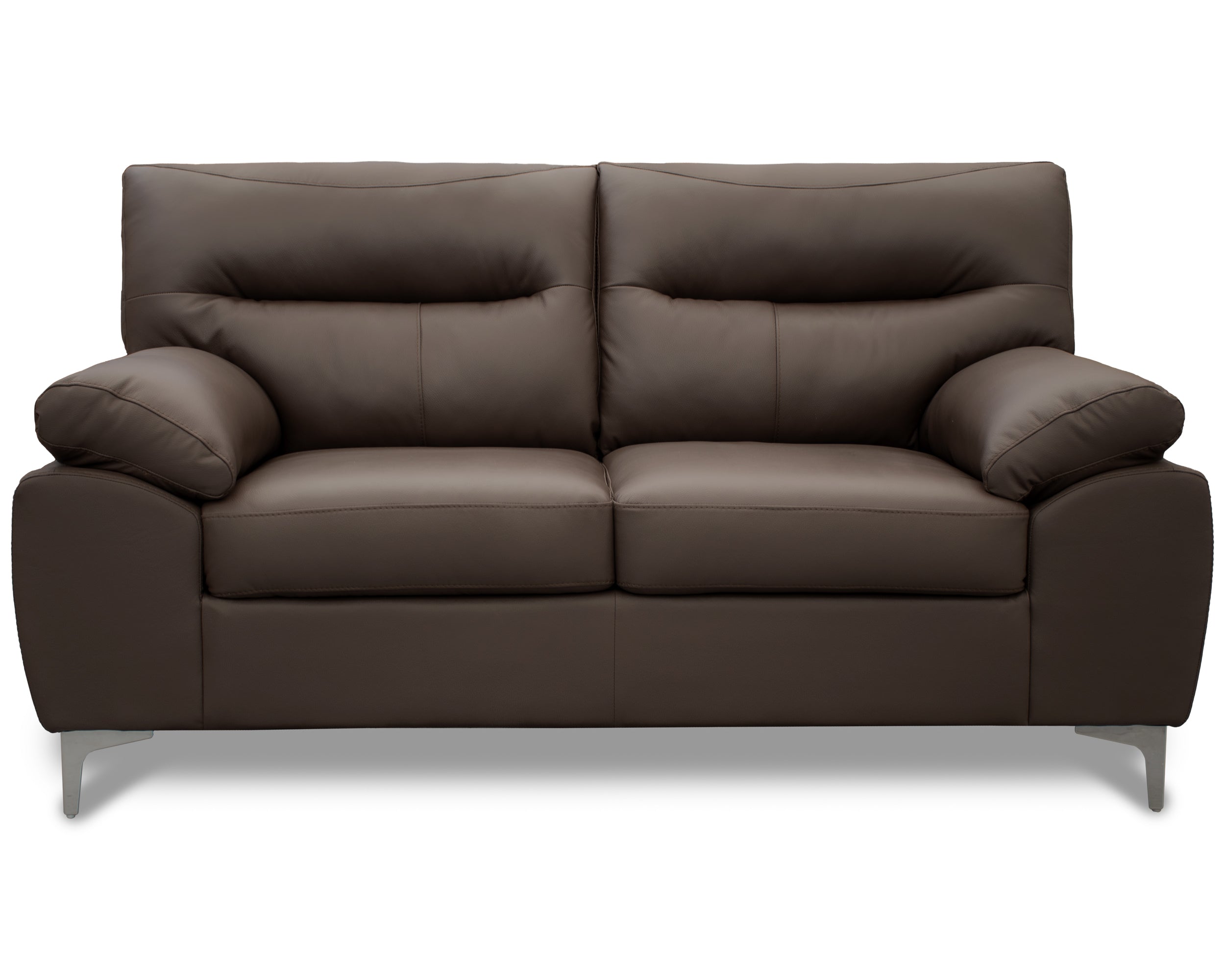 Sala de Piel Genuina Sofá y Love Seat, Mod. Isabela, dos piezas, 5 plazas.