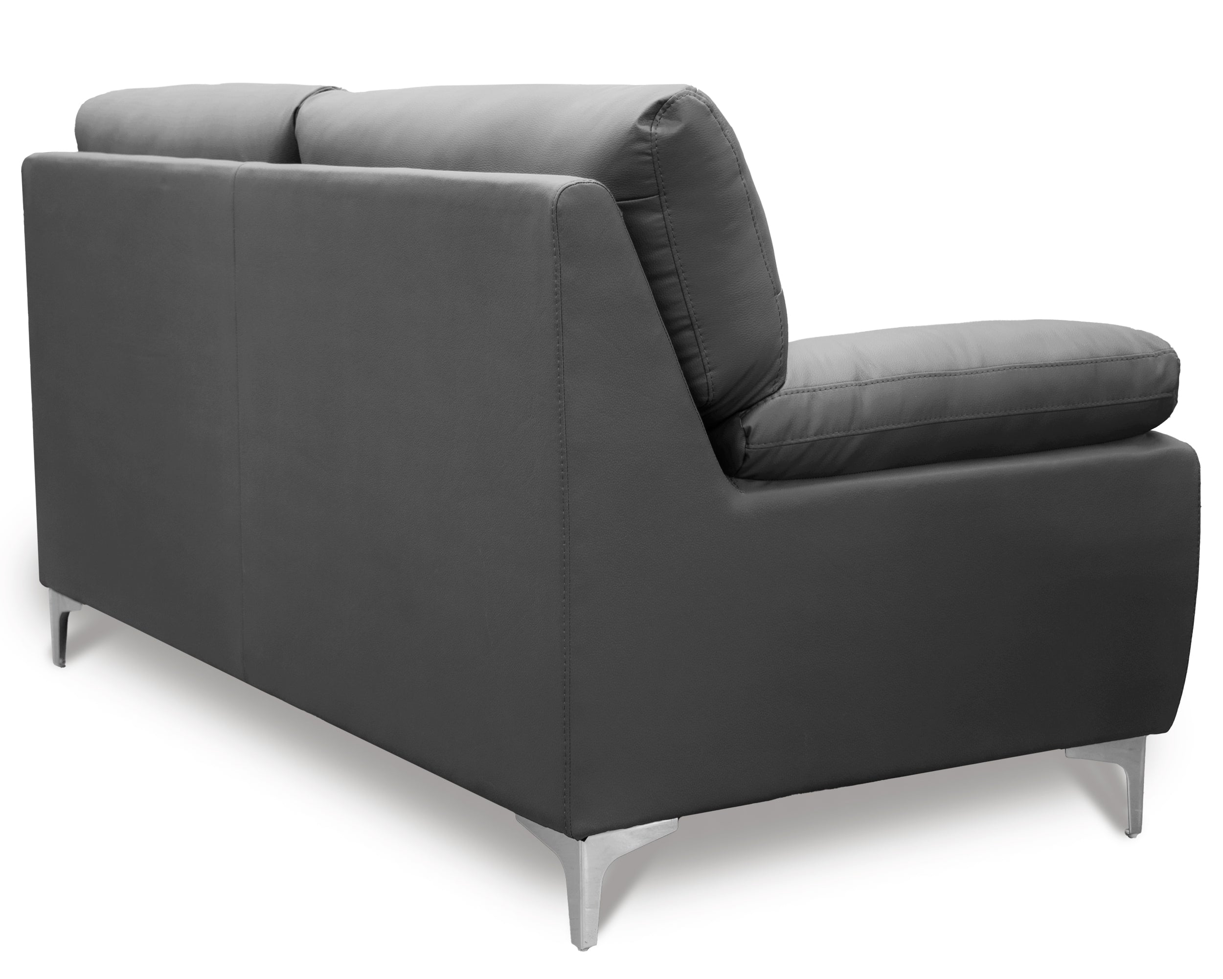 Sala de Piel Genuina Sofá y Love Seat, Mod. Isabela, dos piezas, 5 plazas.