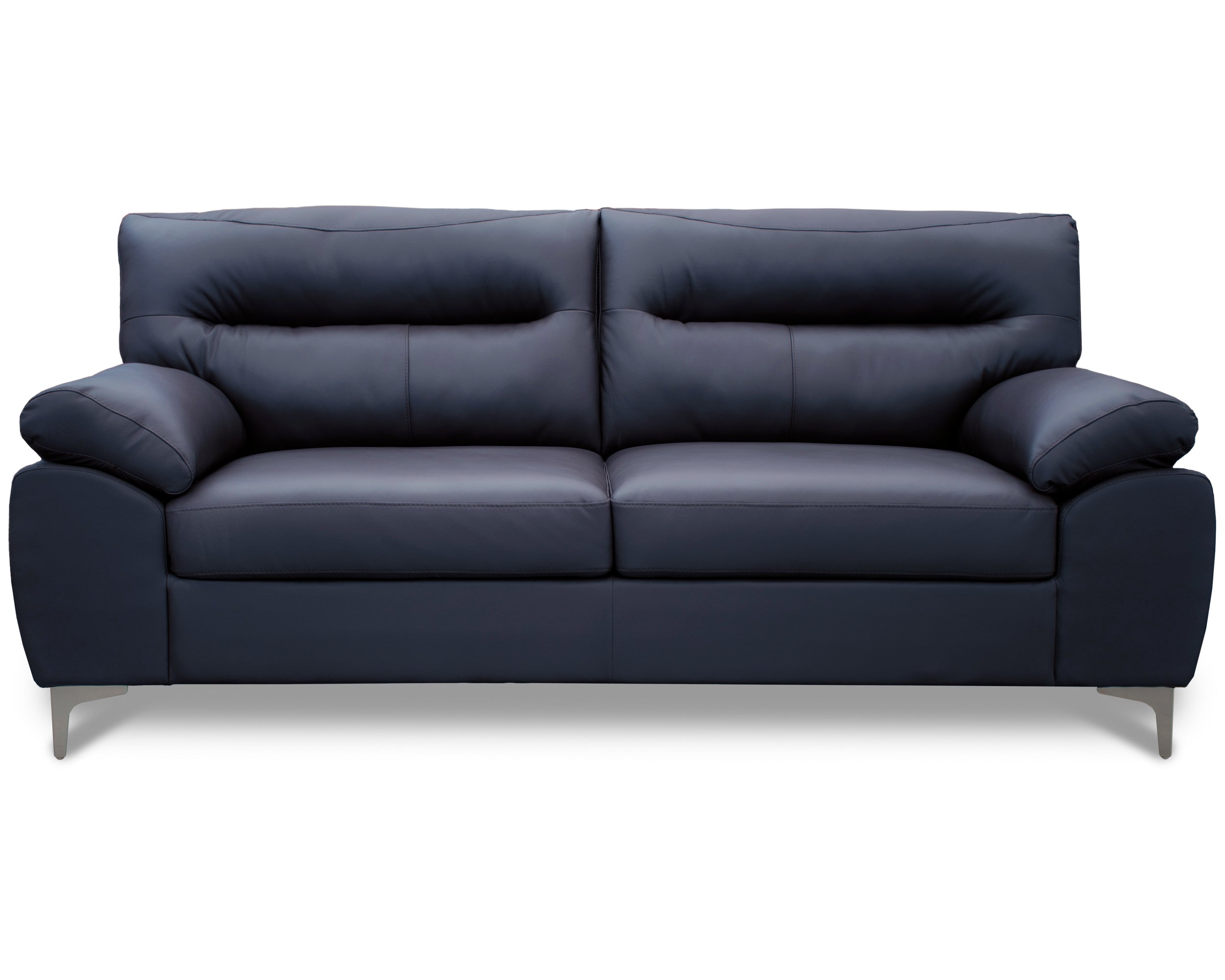 Sala de Piel Genuina Sofá y Love Seat, Mod. Isabela, dos piezas, 5 plazas.