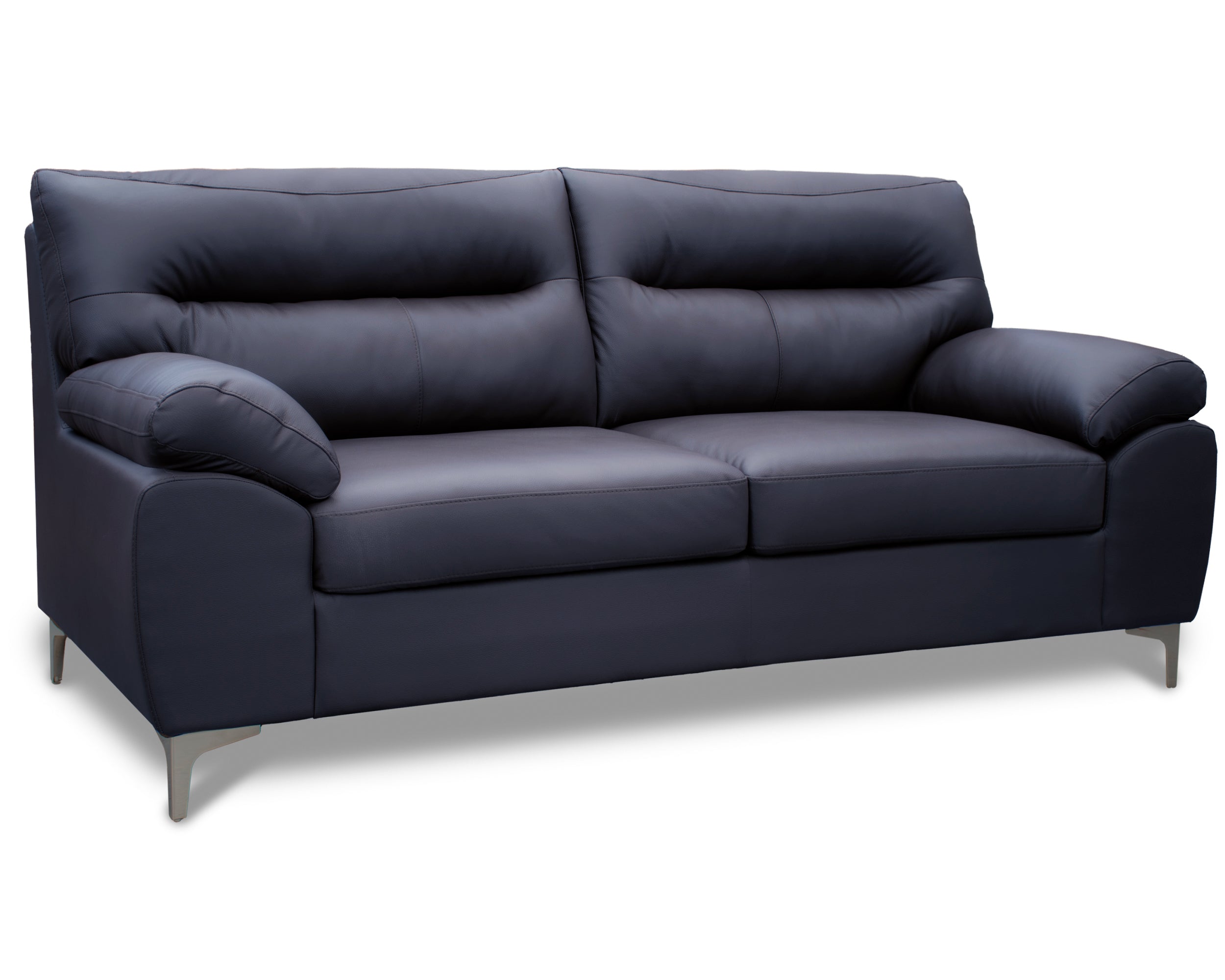 Sala de Piel Genuina Sofá y Love Seat, Mod. Isabela, dos piezas, 5 plazas.