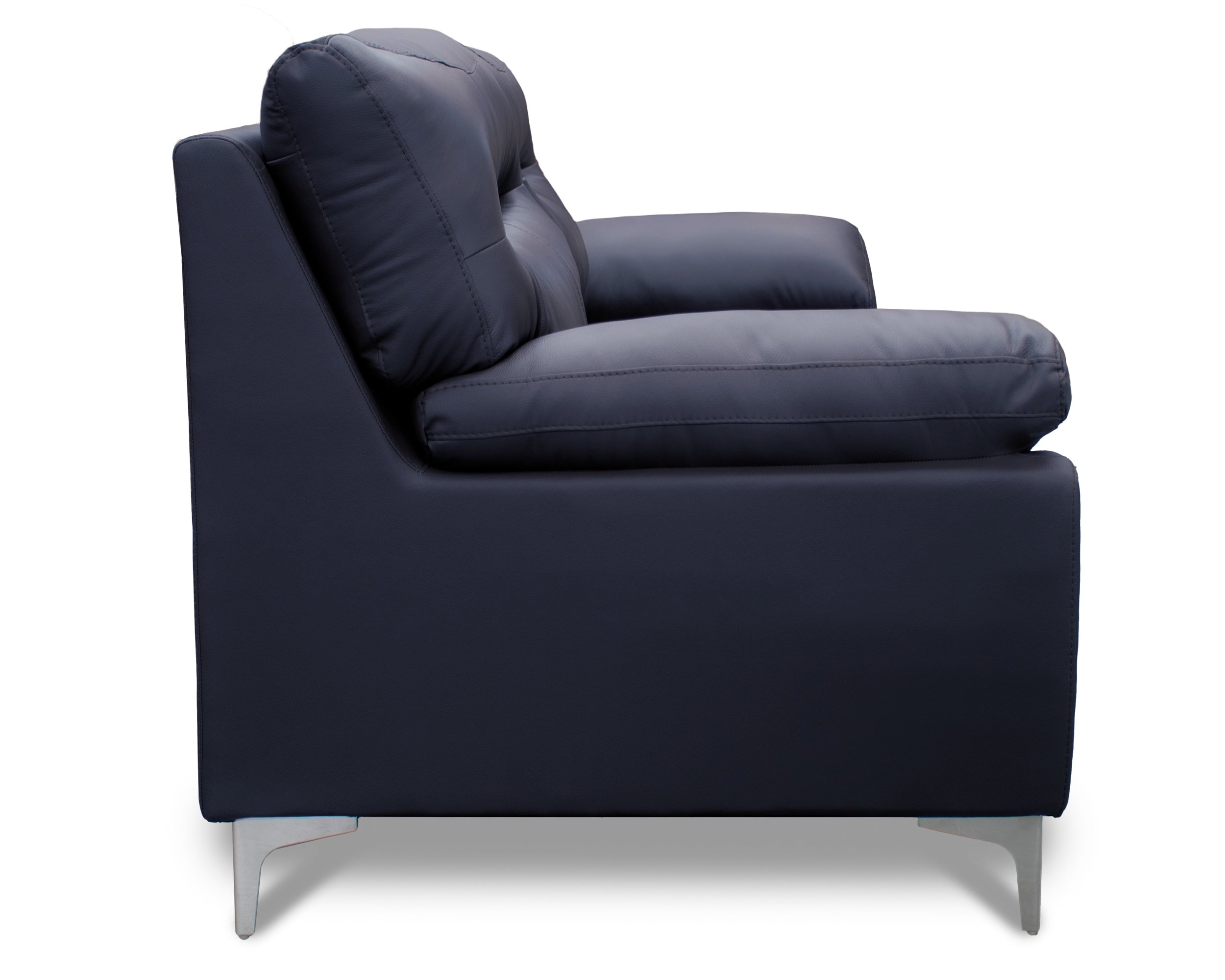 Sala de Piel Genuina Sofá y Love Seat, Mod. Isabela, dos piezas, 5 plazas.