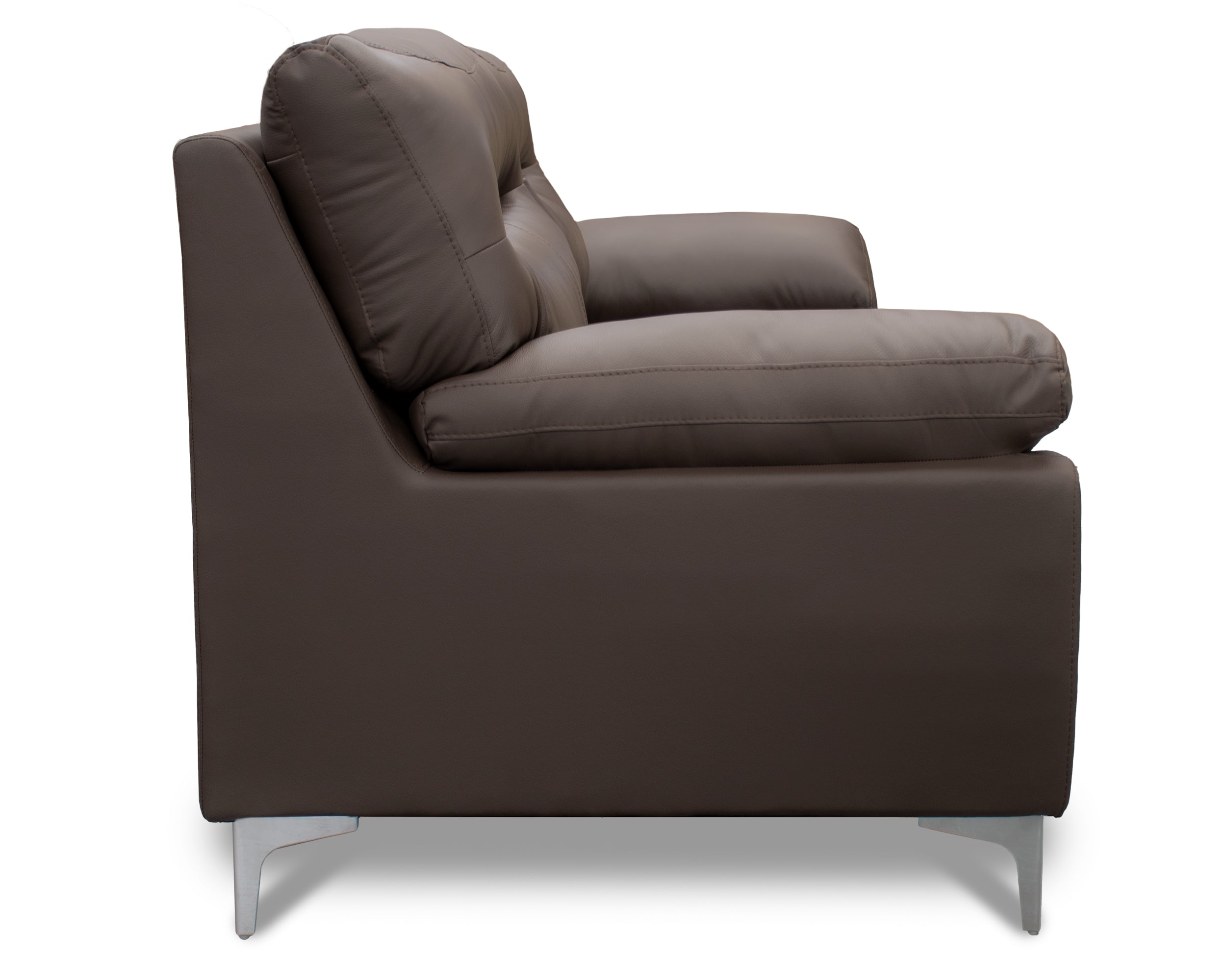Sala de Piel Genuina Sofá y Love Seat, Mod. Isabela, dos piezas, 5 plazas.