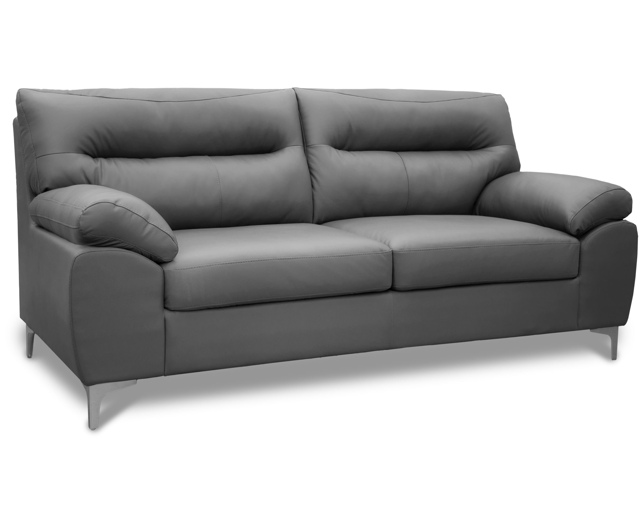 Sala de Piel Genuina Sofá y Love Seat, Mod. Isabela, dos piezas, 5 plazas.