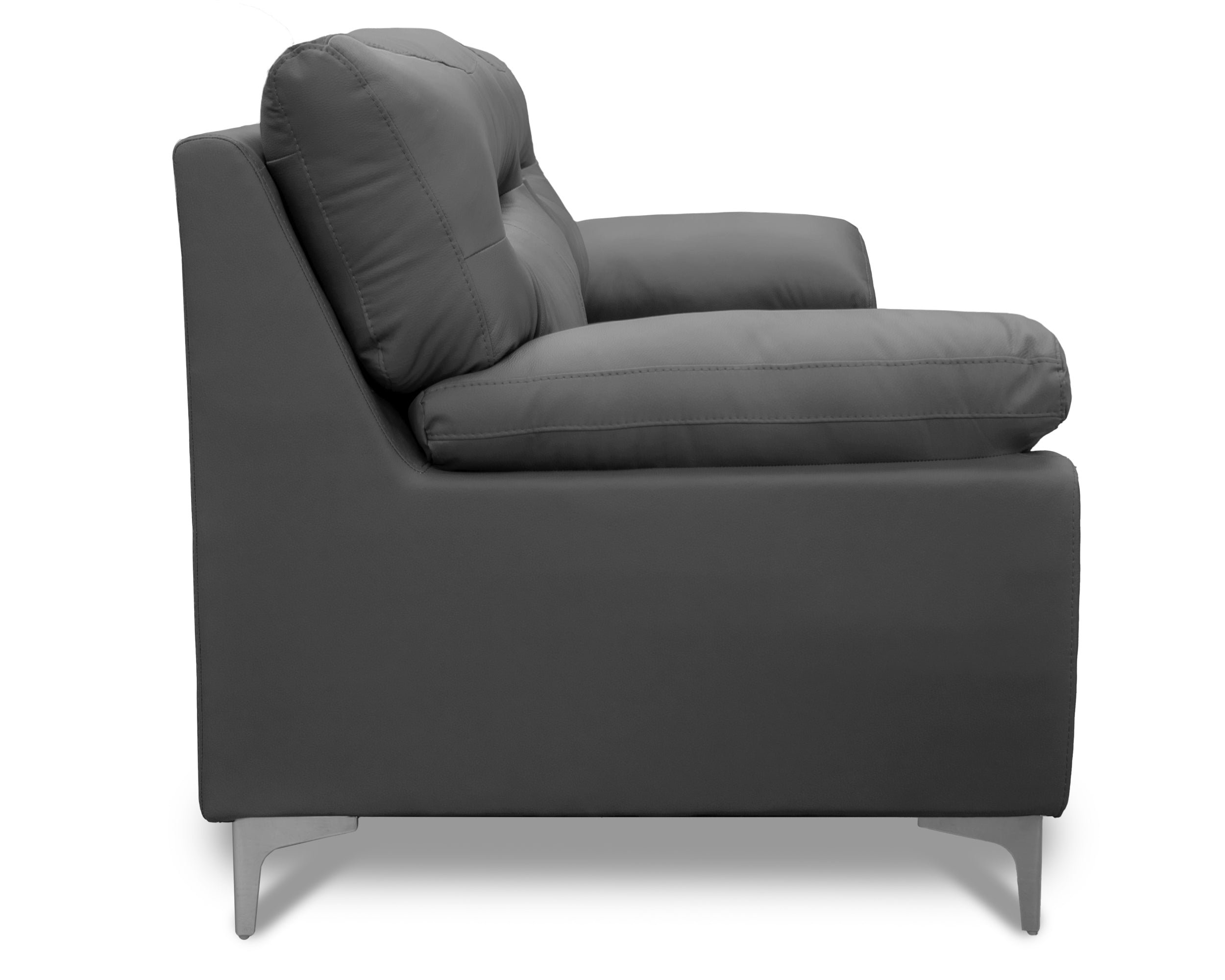 Sala de Piel Genuina Sofá y Love Seat, Mod. Isabela, dos piezas, 5 plazas.