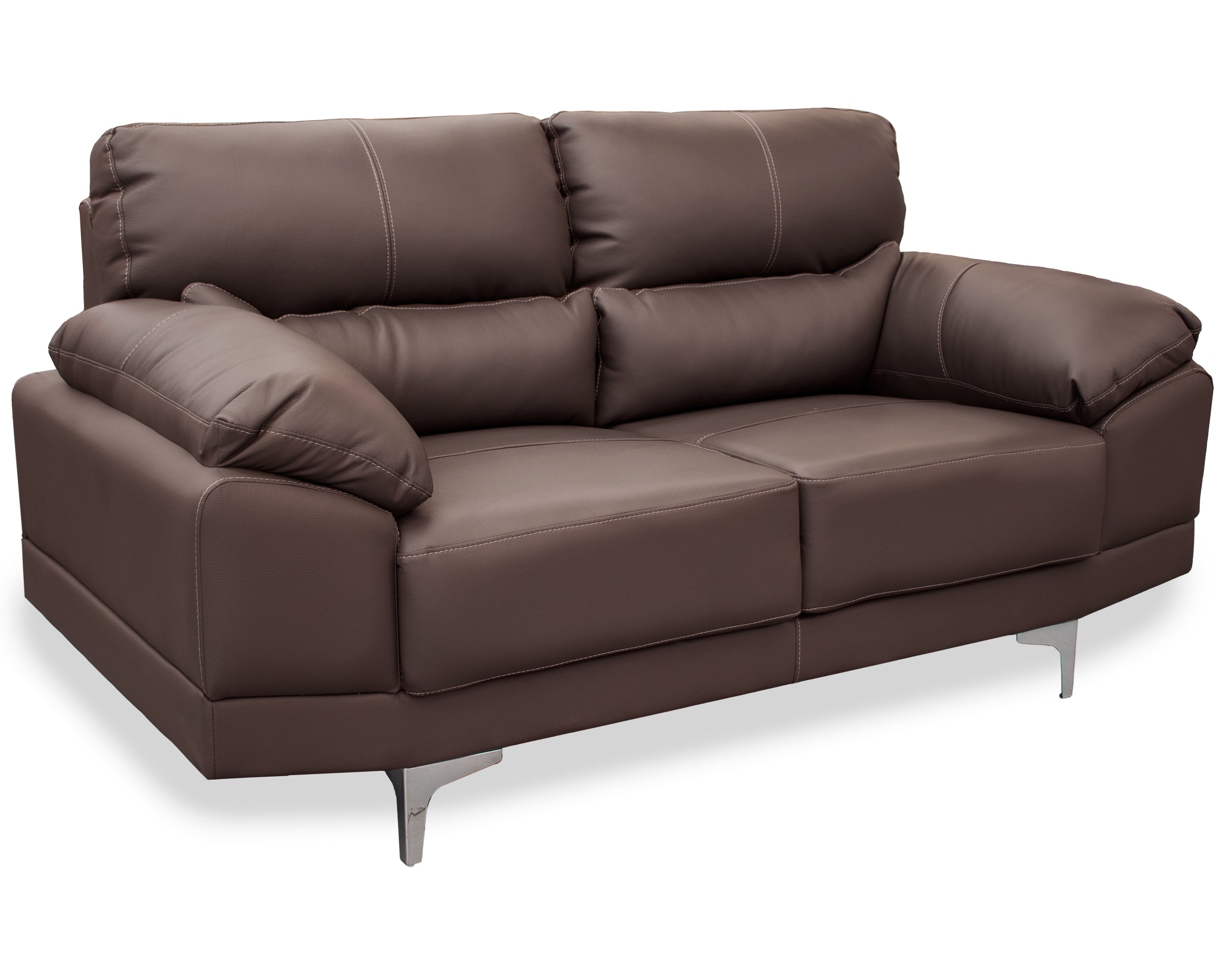 Love seat de Piel Genuina Mod. Lisboa 2 plazas.
