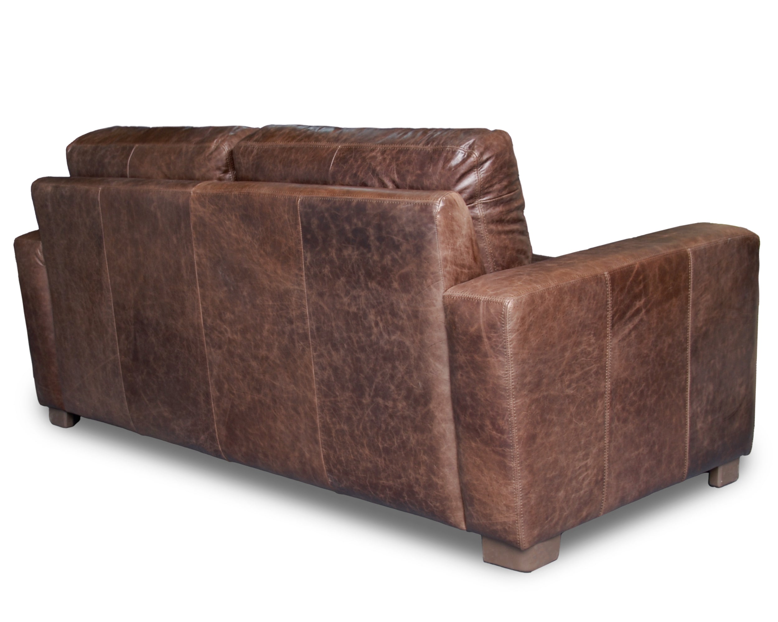 Sala de Piel Genuina 100%, Sofá y Love Seat, Mod. Maxwell, dos piezas, 5 plazas.
