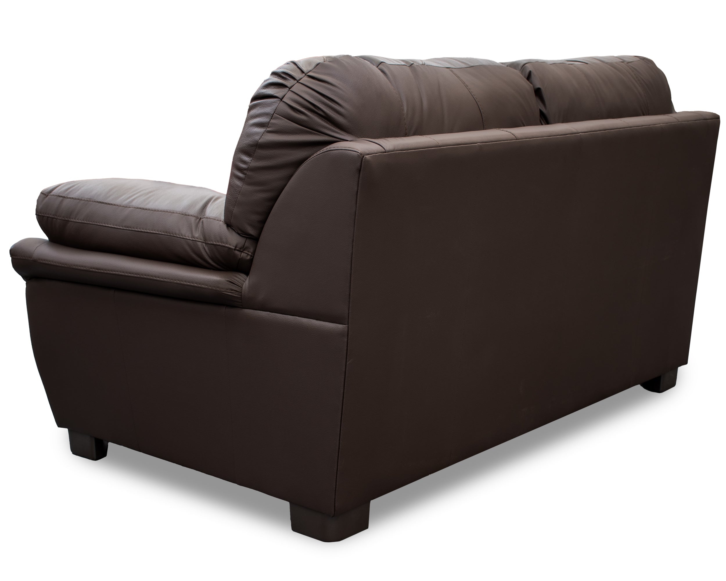 Sala de Piel Genuina Sofá y Love Seat, Mod. Genova, dos piezas, 5 plazas