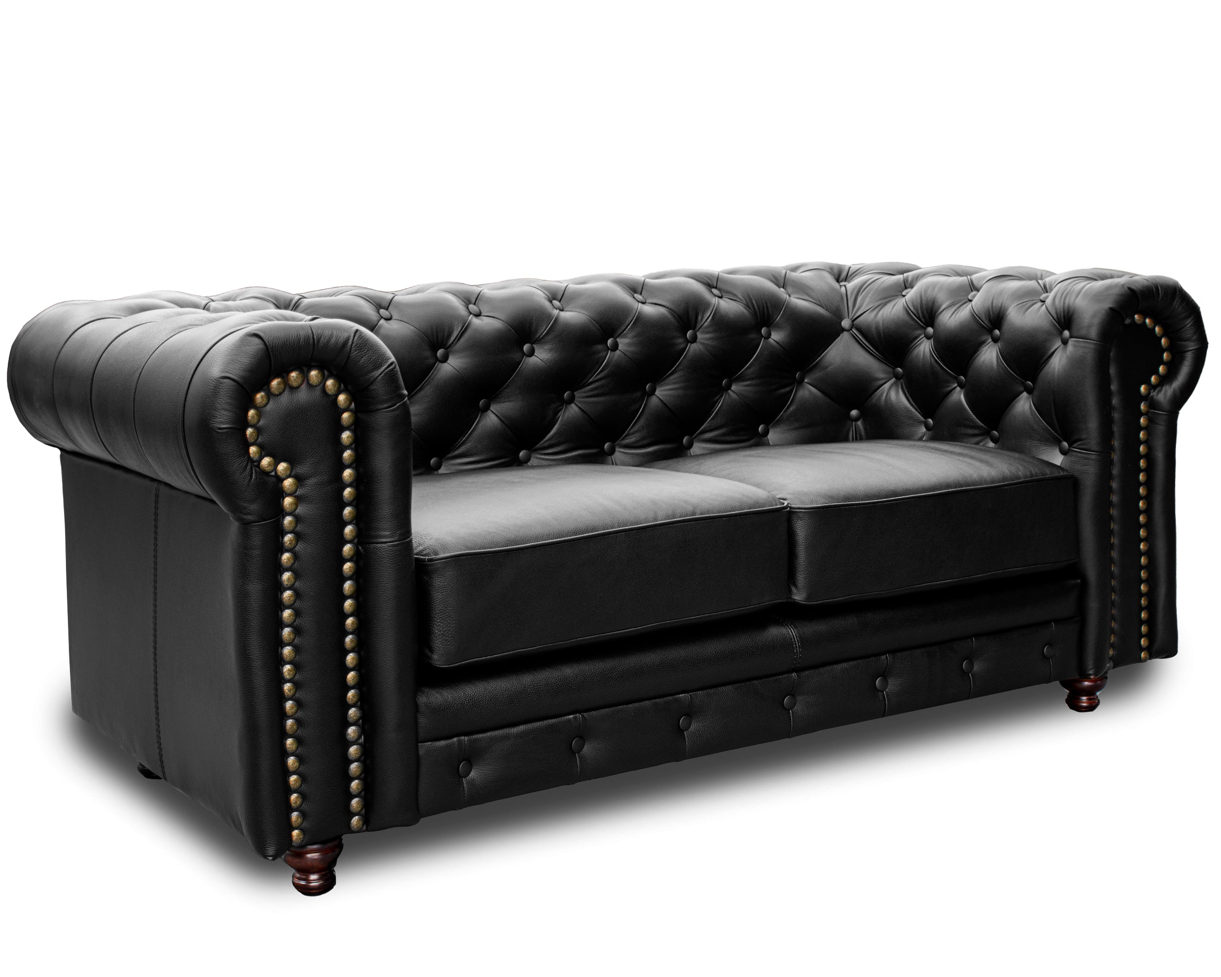 Love seat de Piel Genuina Mod. Chesterfield 2 plazas