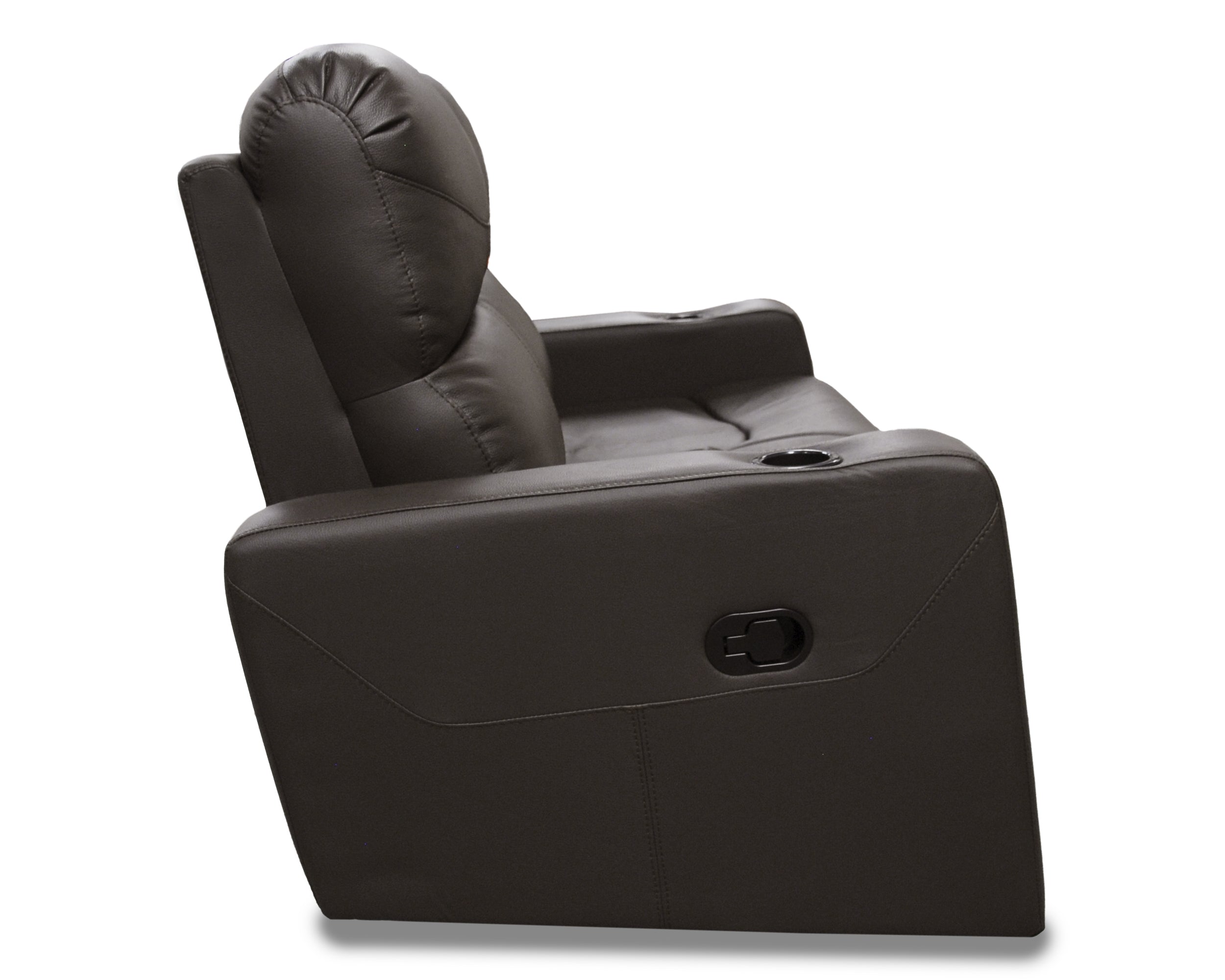 Love Seat de Piel Genuina con Reclinables, Mod. Maxxy 2 plazas.
