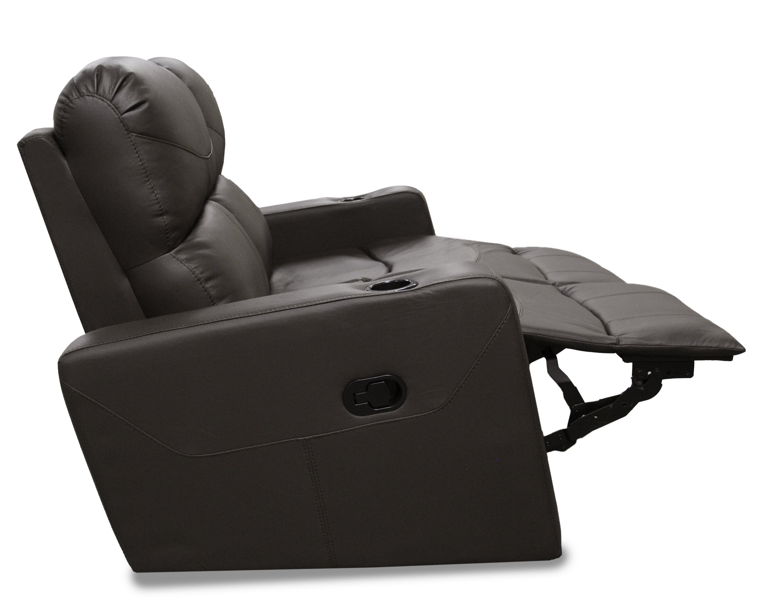Love Seat de Piel Genuina con Reclinables, Mod. Maxxy 2 plazas.