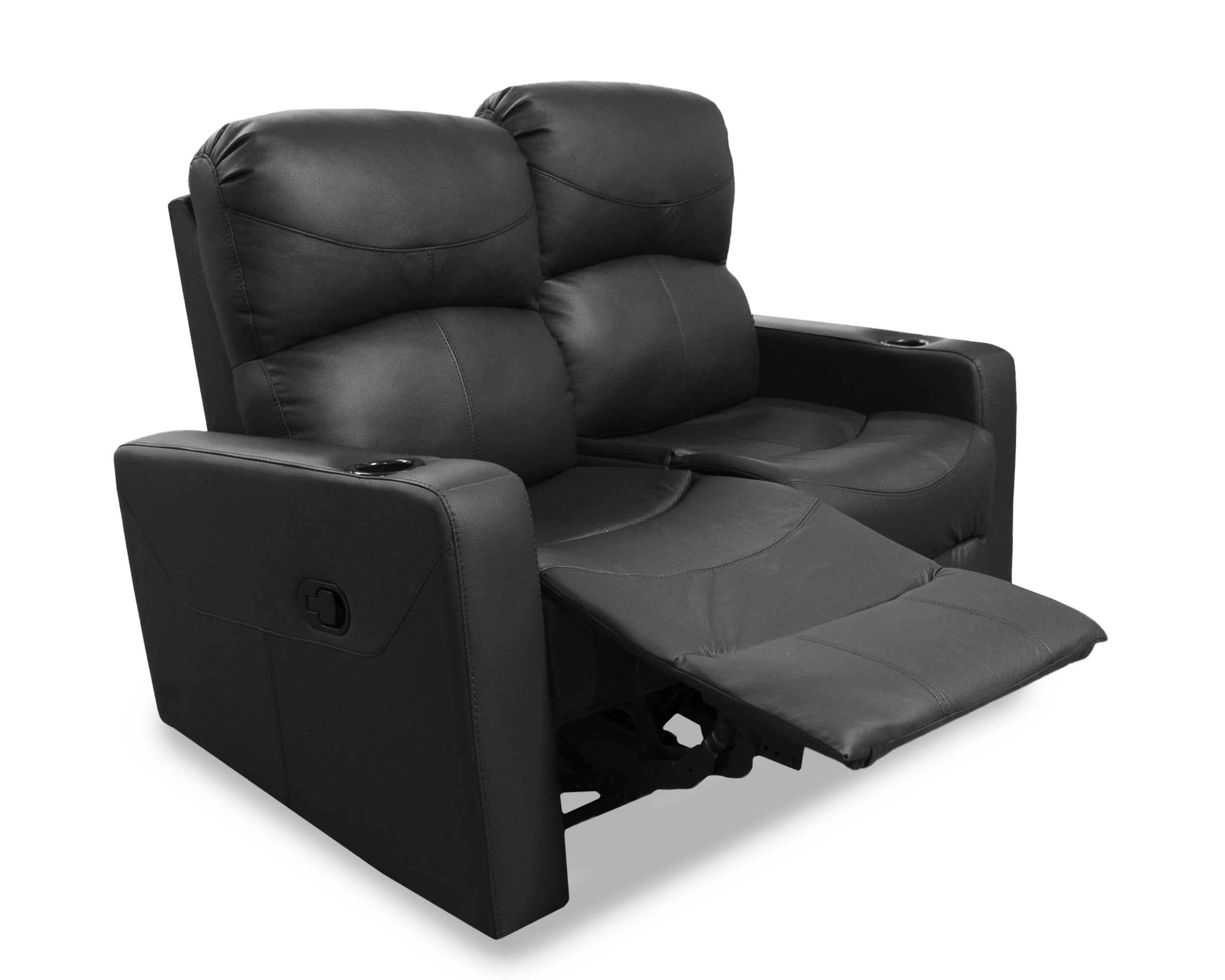 Love Seat de Piel Genuina con Reclinables, Mod. Maxxy 2 plazas.