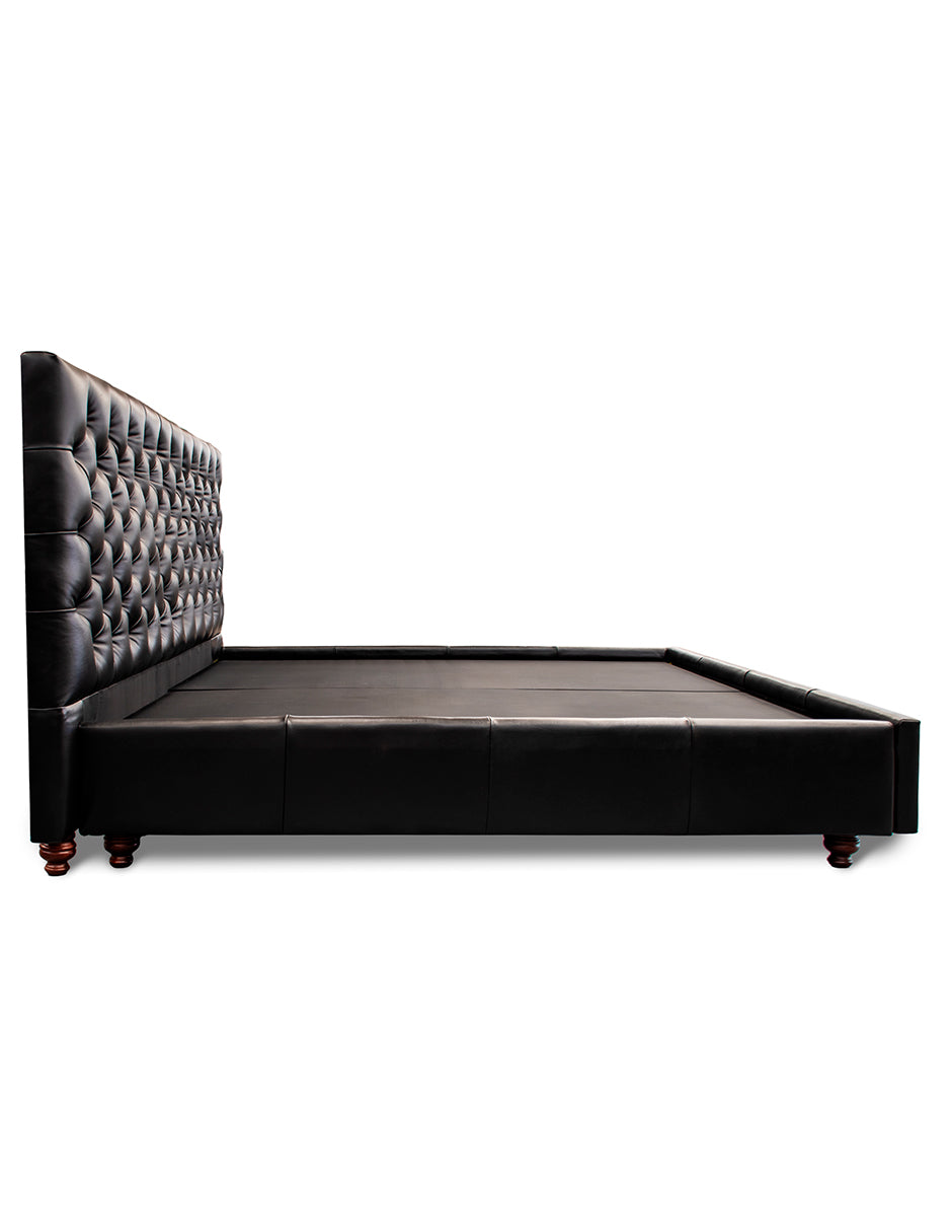 Cama KS de de Piel Genuina 100%, Mod. Chesterfield