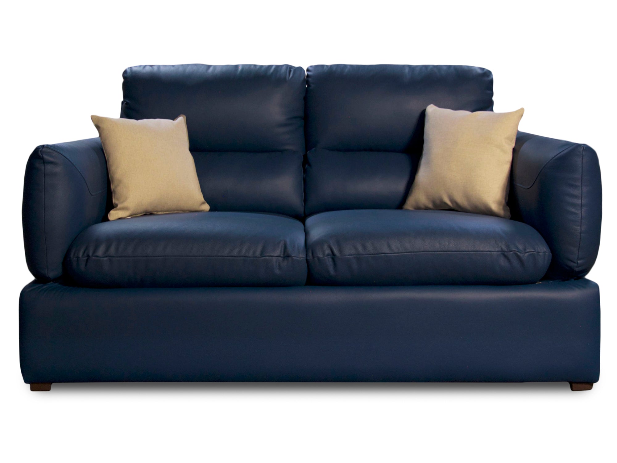Sala de Piel Genuina Sofá y Love Seat, Mod. Padua, dos piezas, 5 plazas