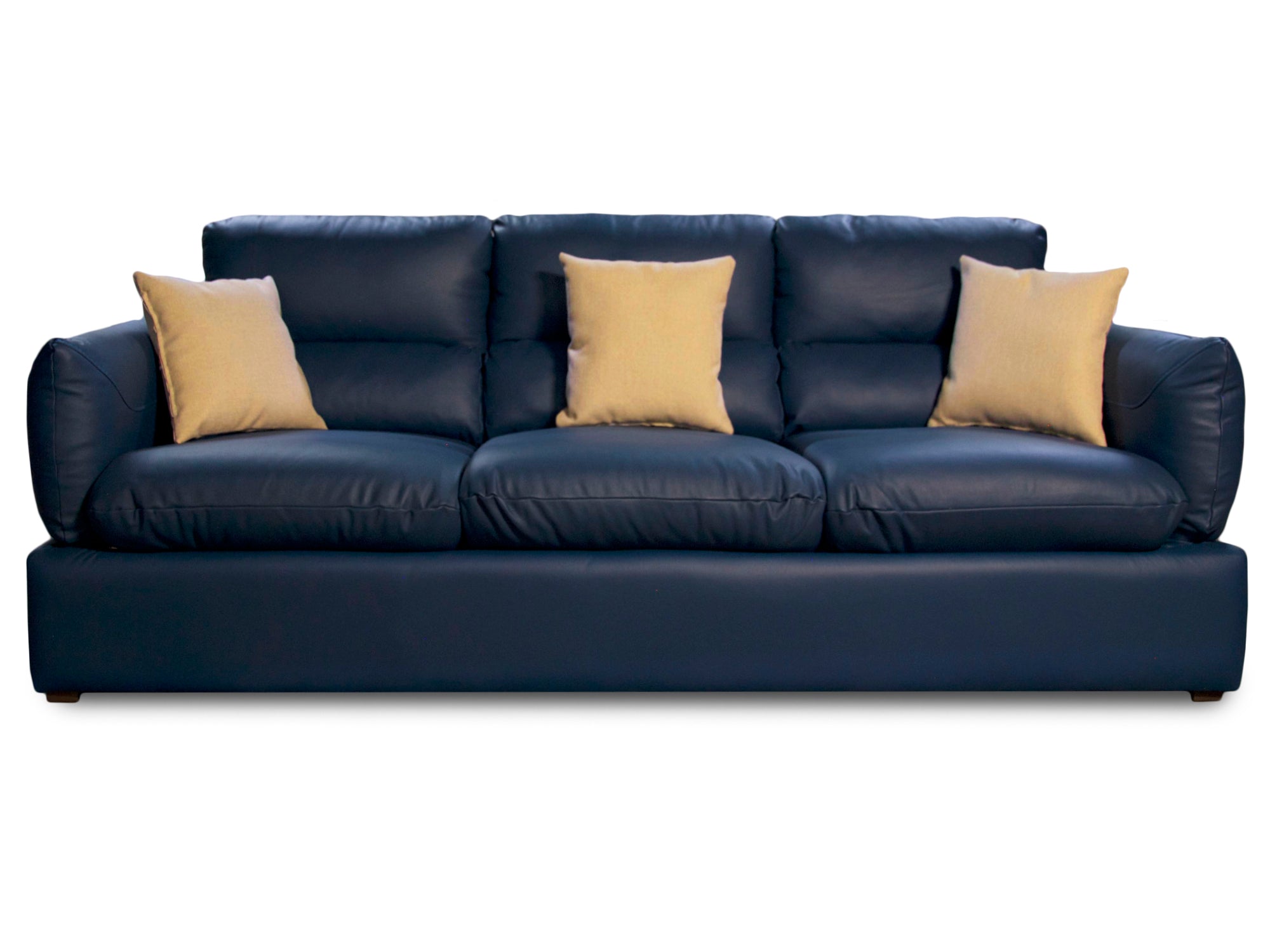Sala de Piel Genuina Sofá y Love Seat, Mod. Padua, dos piezas, 5 plazas