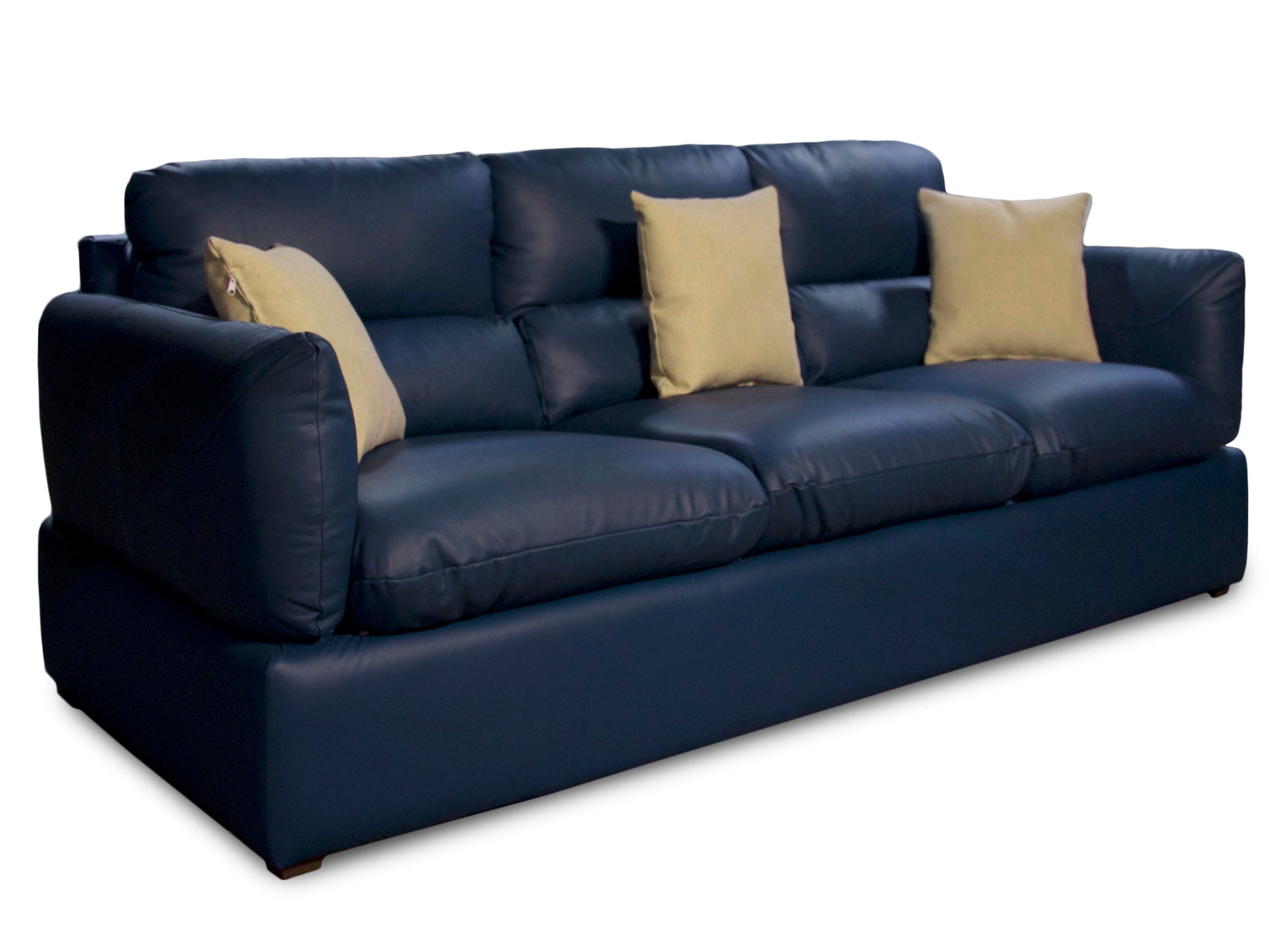 Sala de Piel Genuina Sofá y Love Seat, Mod. Padua, dos piezas, 5 plazas