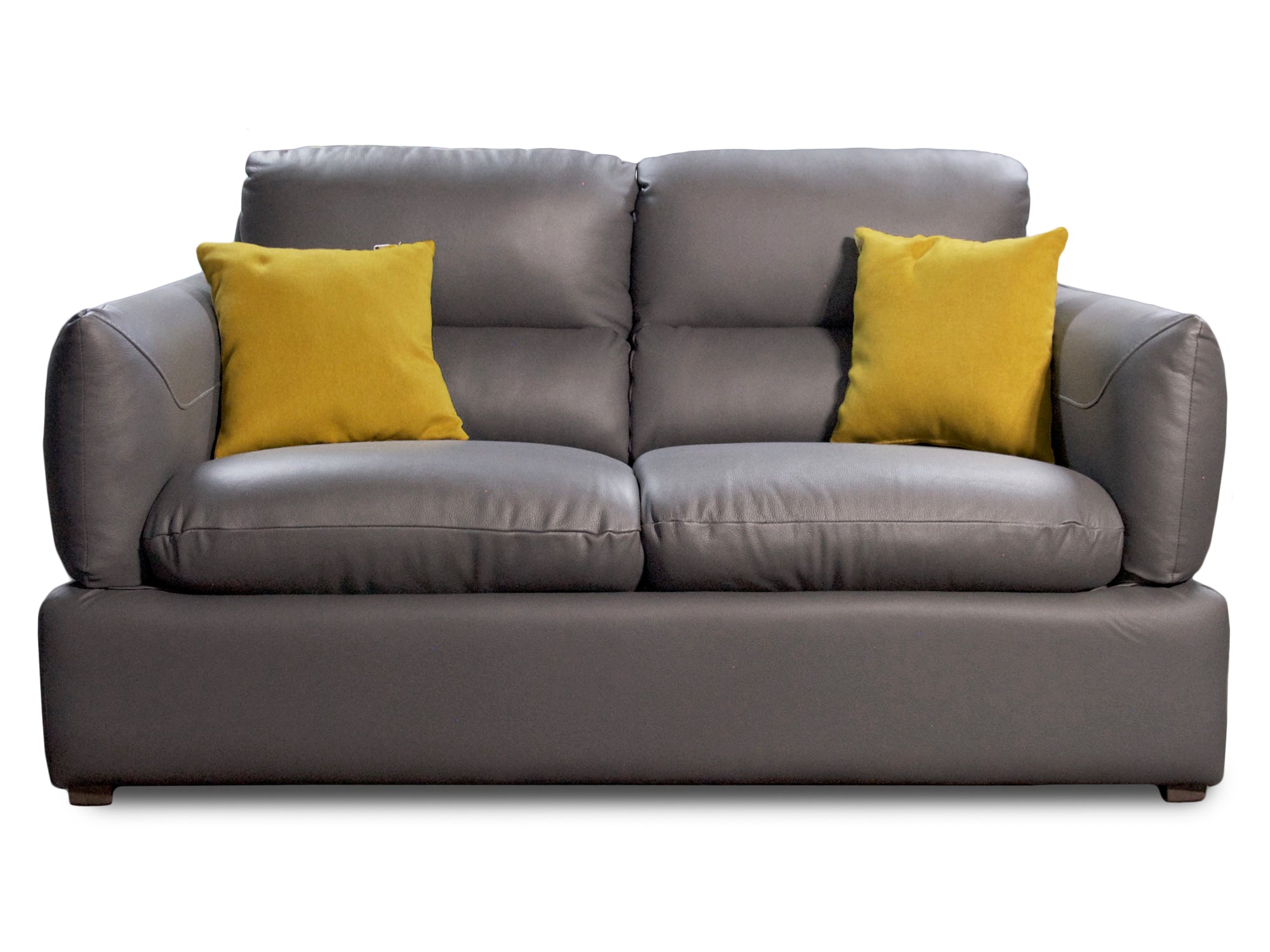 Sala de Piel Genuina Sofá y Love Seat, Mod. Padua, dos piezas, 5 plazas