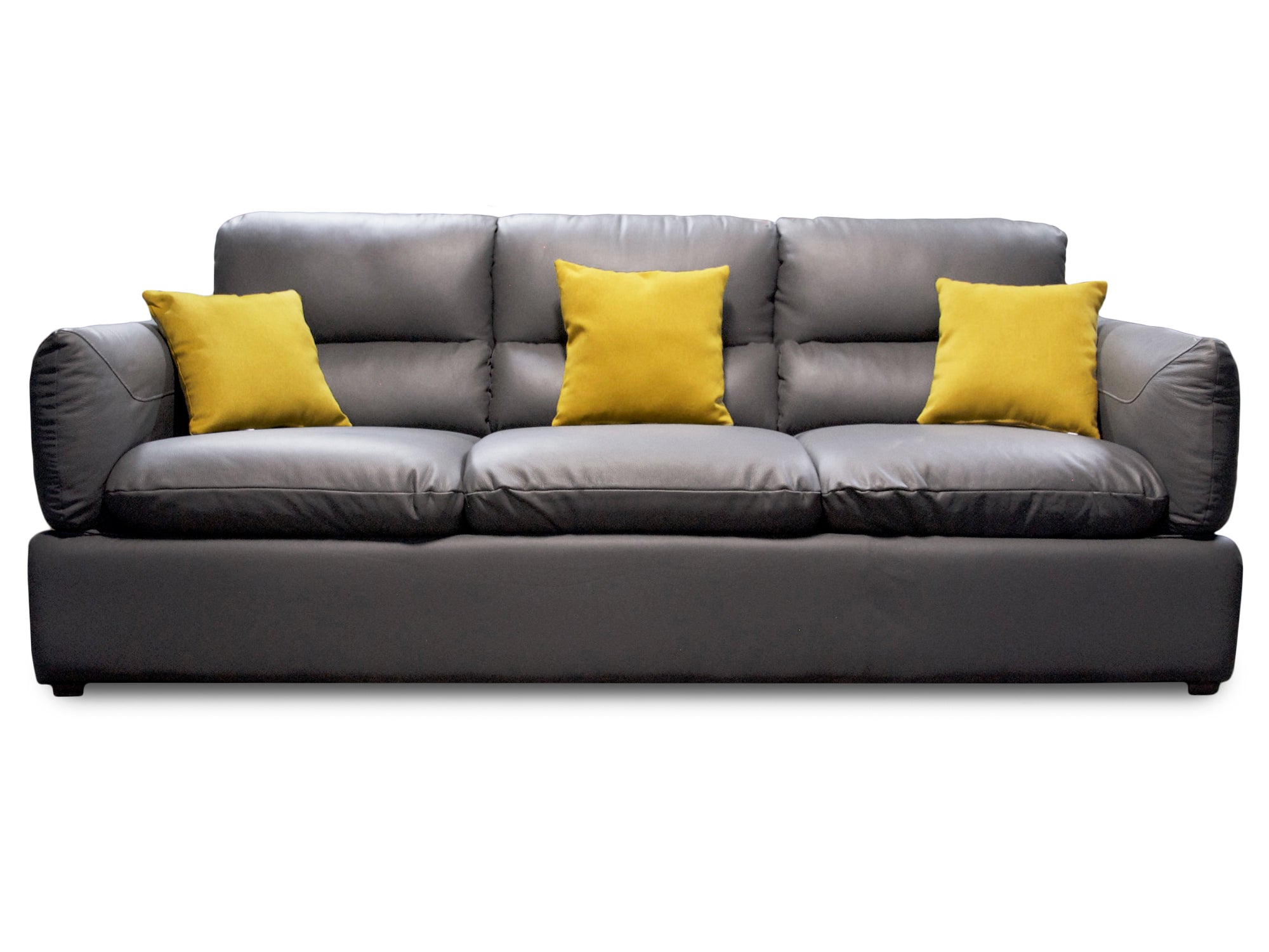 Sala de Piel Genuina Sofá y Love Seat, Mod. Padua, dos piezas, 5 plazas